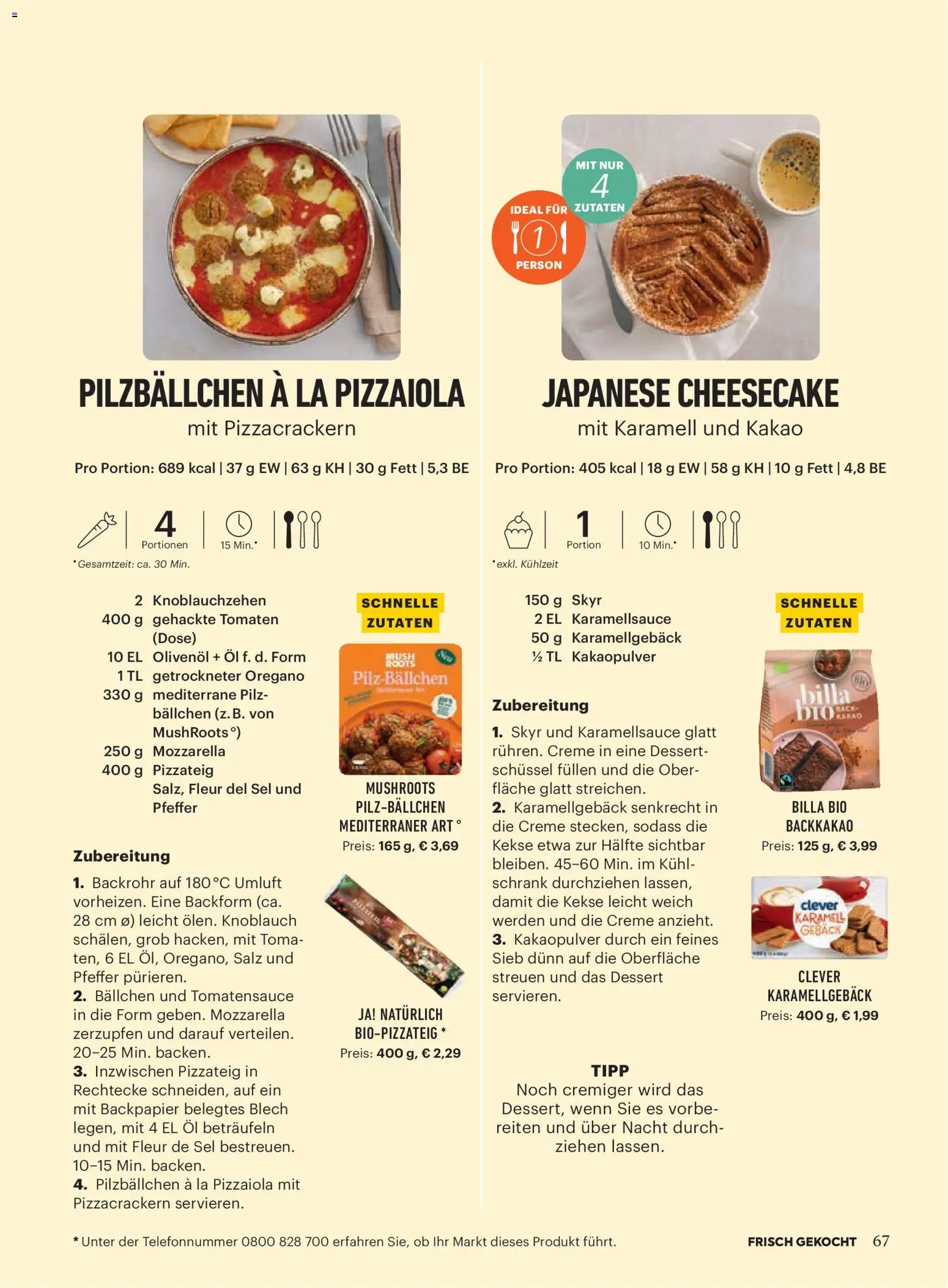 Billa Frisch Gekocht gültig ab 01.05.2026 | Seite: 67 | Produkte: Pfeffer, Schrank, Öl, Tomaten