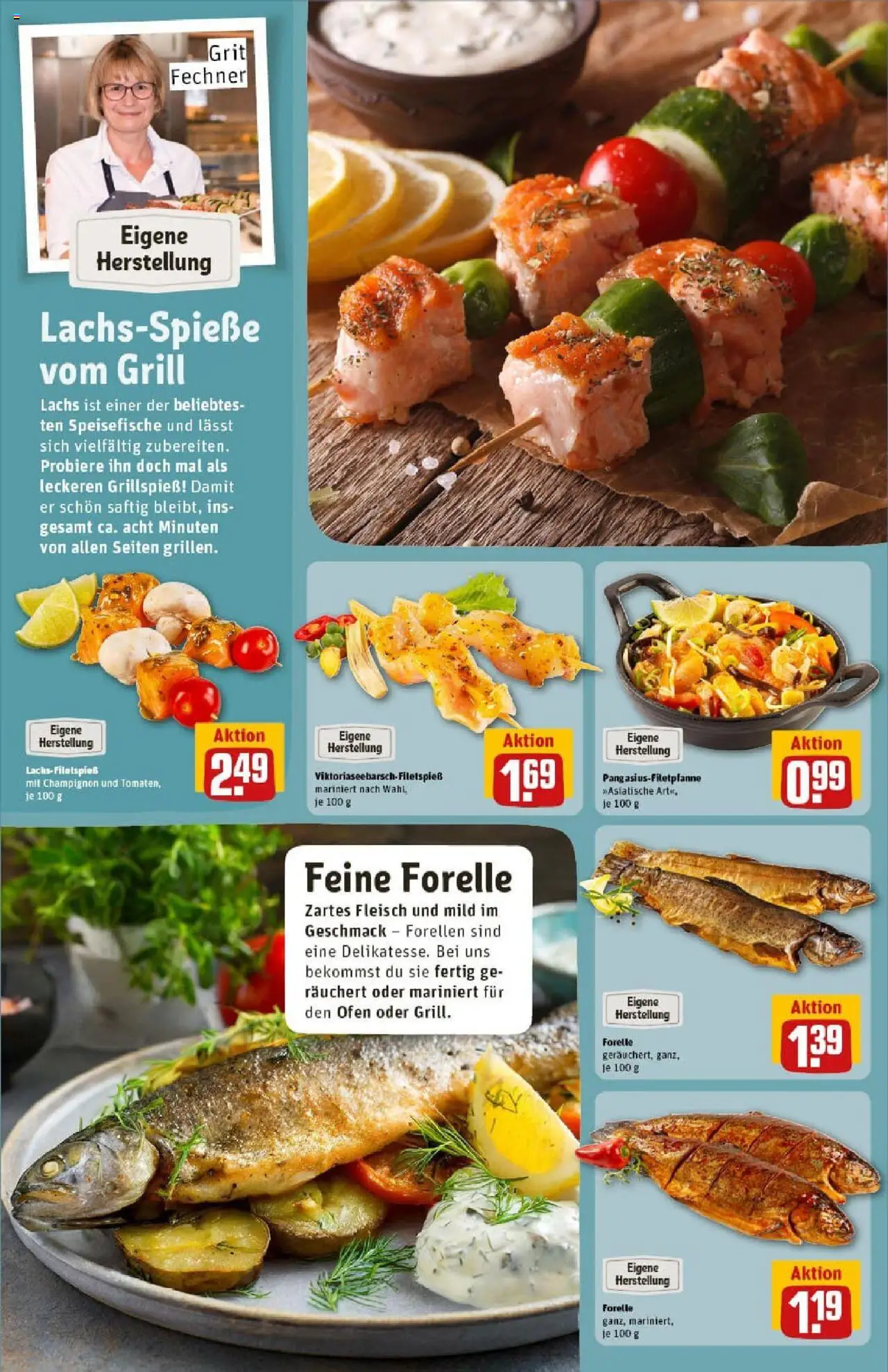 Rewe prospekt Michelstadt	 - gültig ab dem 13.07.2025 | Seite: 12 | Produkte: Ofen, Grill, Lachs, Fleisch