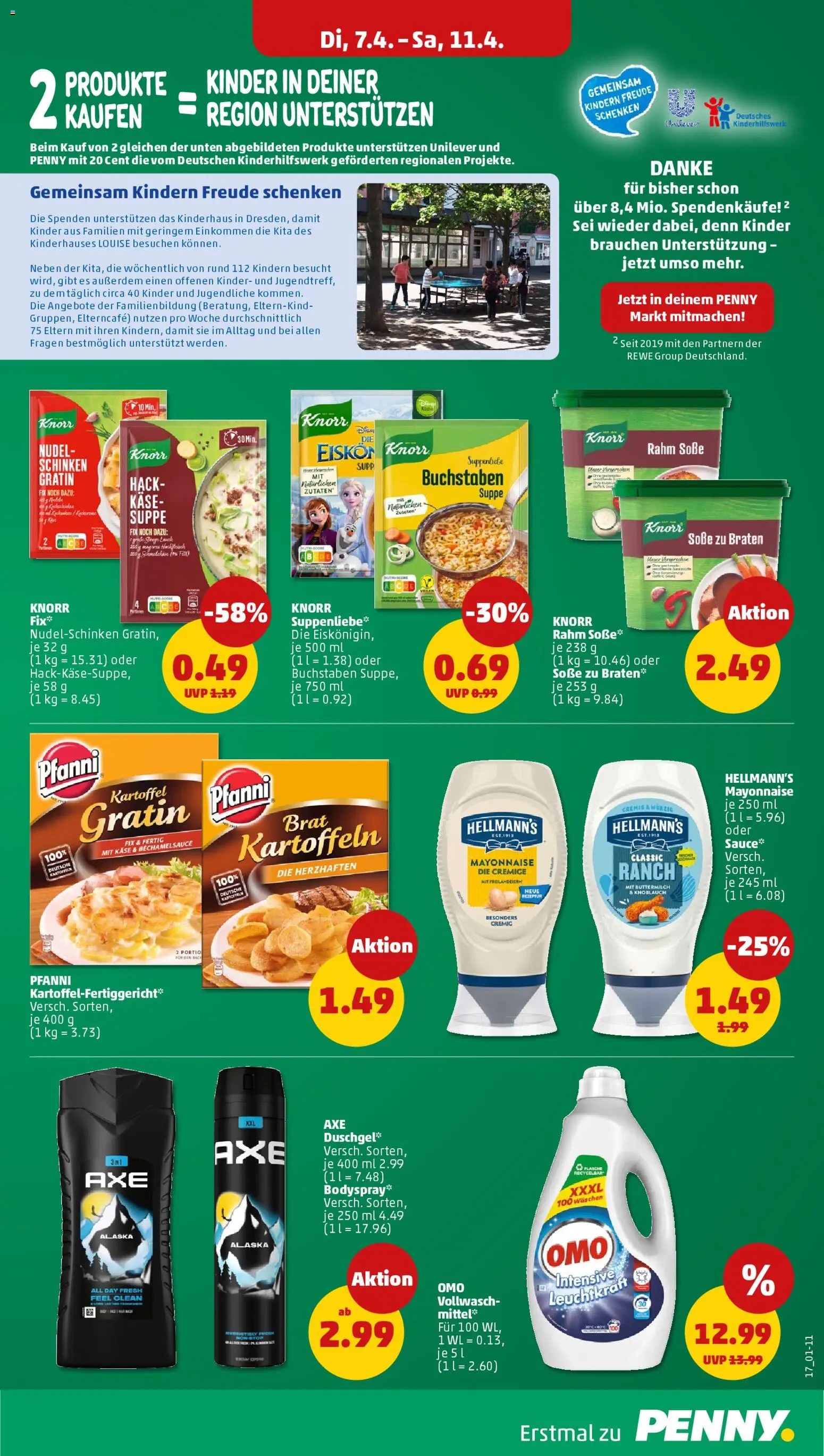 Penny Prospekt 	 – gültig ab 07.04.2026 | Seite: 17 | Produkte: Buttermilch, Kartoffeln, Mayonnaise, Knoblauch