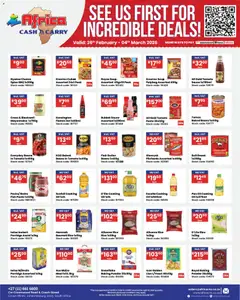 Africa Cash & Carry specials catalogue – valid from 26.02.2026 | Page: 18 | Products: Baked beans, Butter, Stock, Baking powder