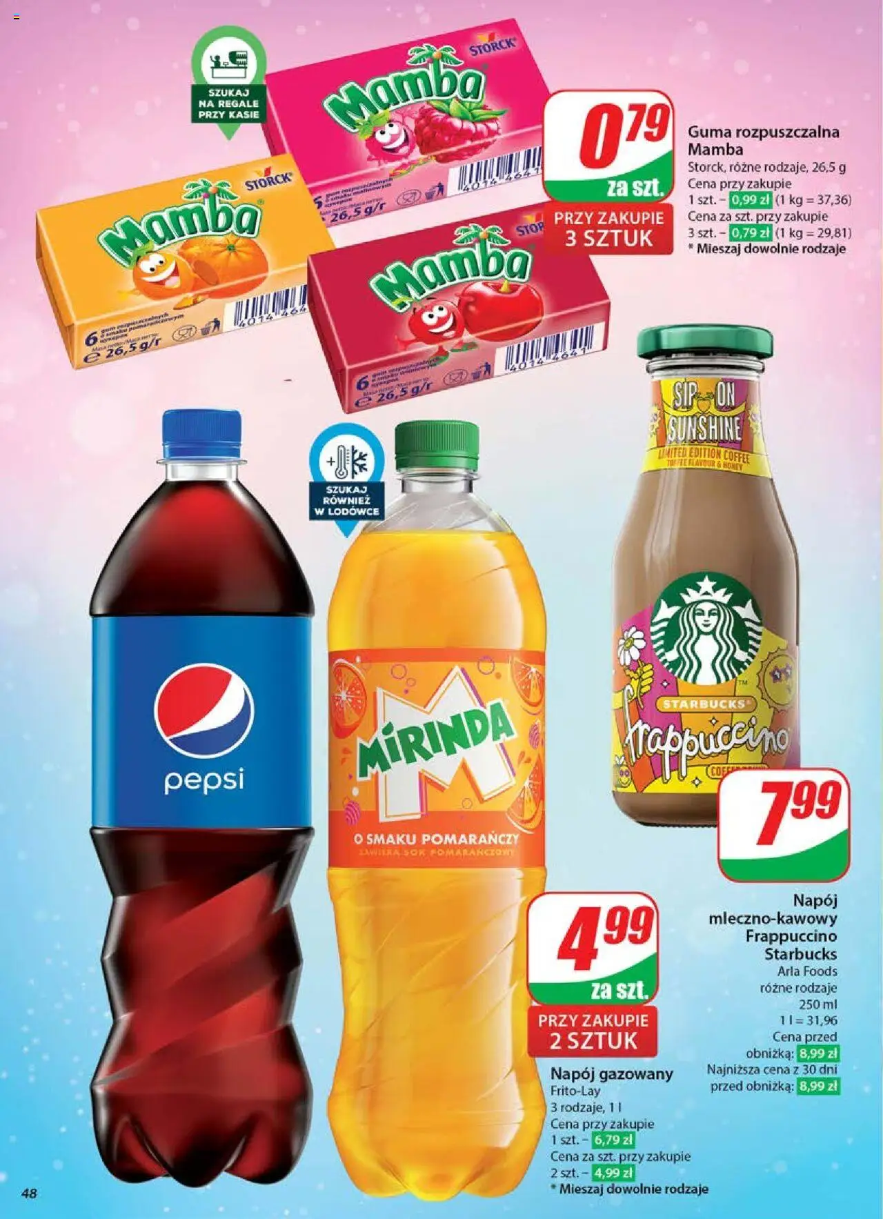 Dino Gazetka od 04.06.2025 | Strona: 48 | Produkty: Sok pomarańczowy, Pepsi, Sok