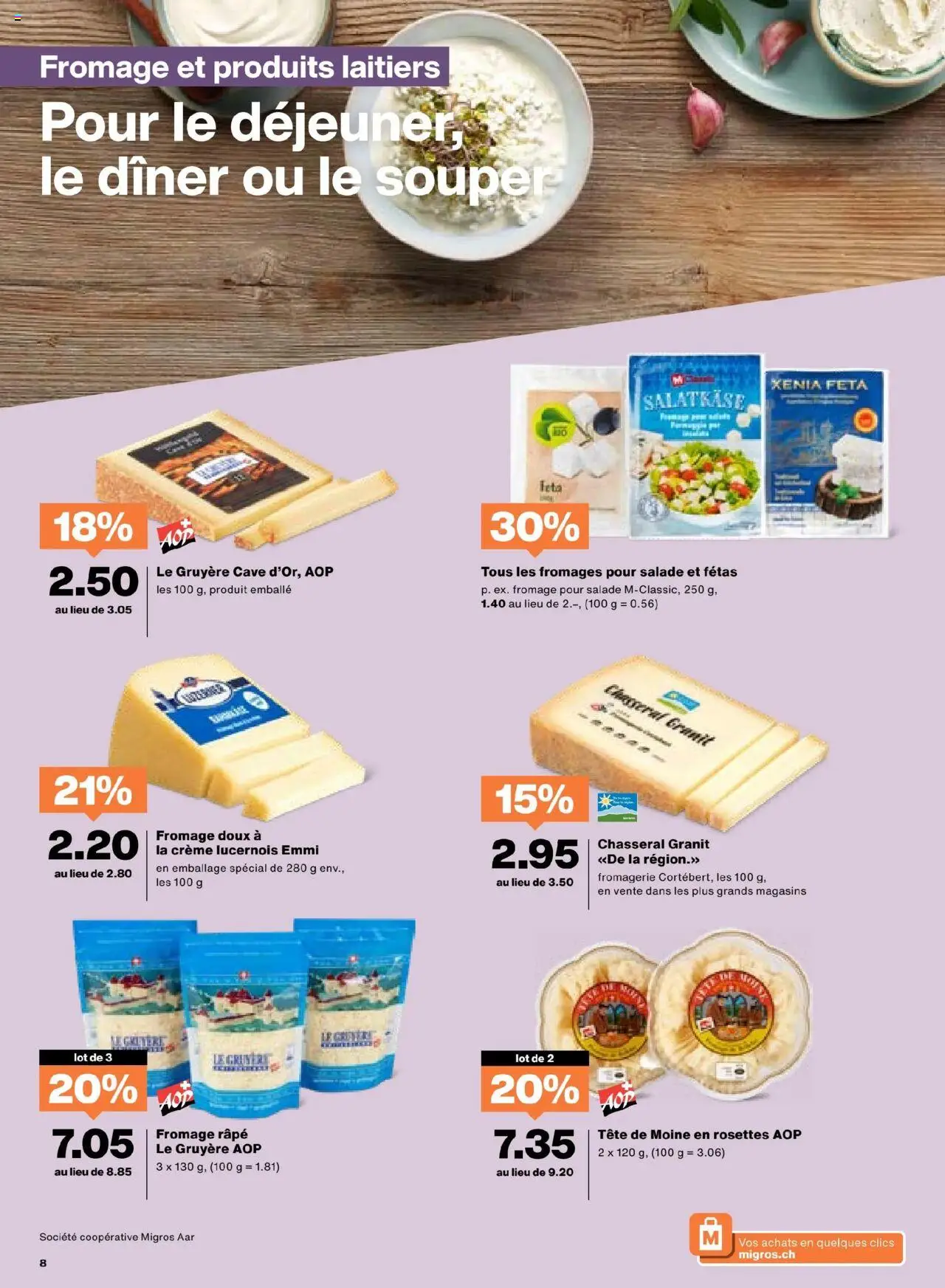 Migros Aktionen FR ab 12.08.2025 | Seite: 8 | Produkte: Feta, Creme