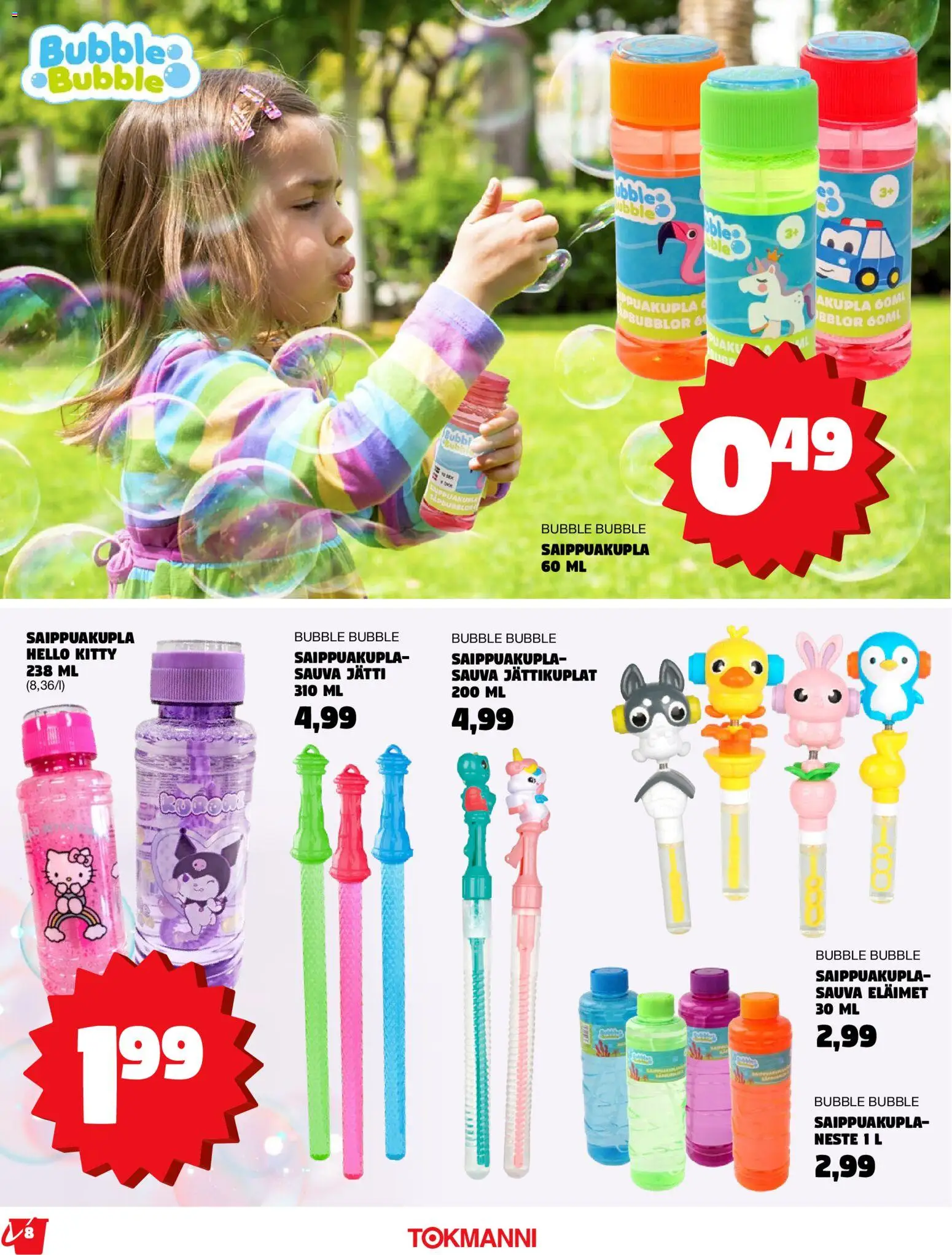 Tokmanni - Kesälelukuvasto 2026 – voimassa 27.04.2026 alkaen | Sivu: 8