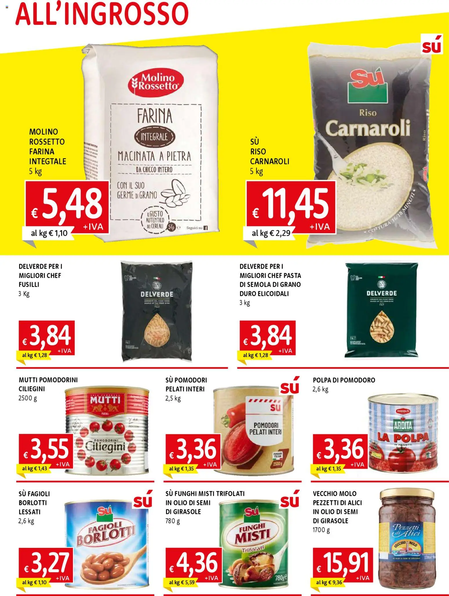 Volantino Famila del 30.10.2025 | Pagina: 3 | Prodotti: Pomodorini, Fagioli, Fusilli, Alici