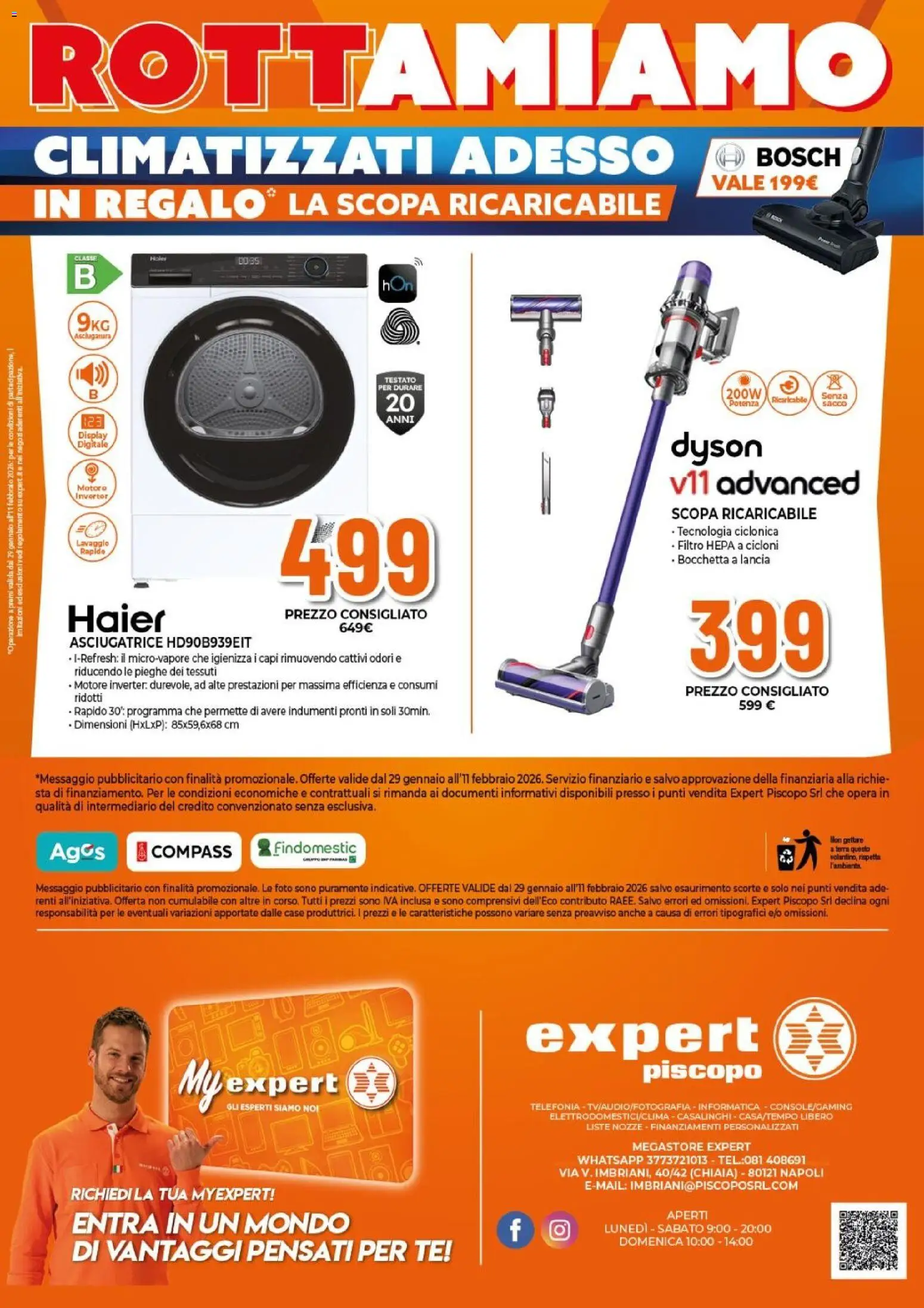 Volantino Expert del 29.01.2026 | Pagina: 20 | Prodotti: Tè, Asciugatrice, Dyson, Terra