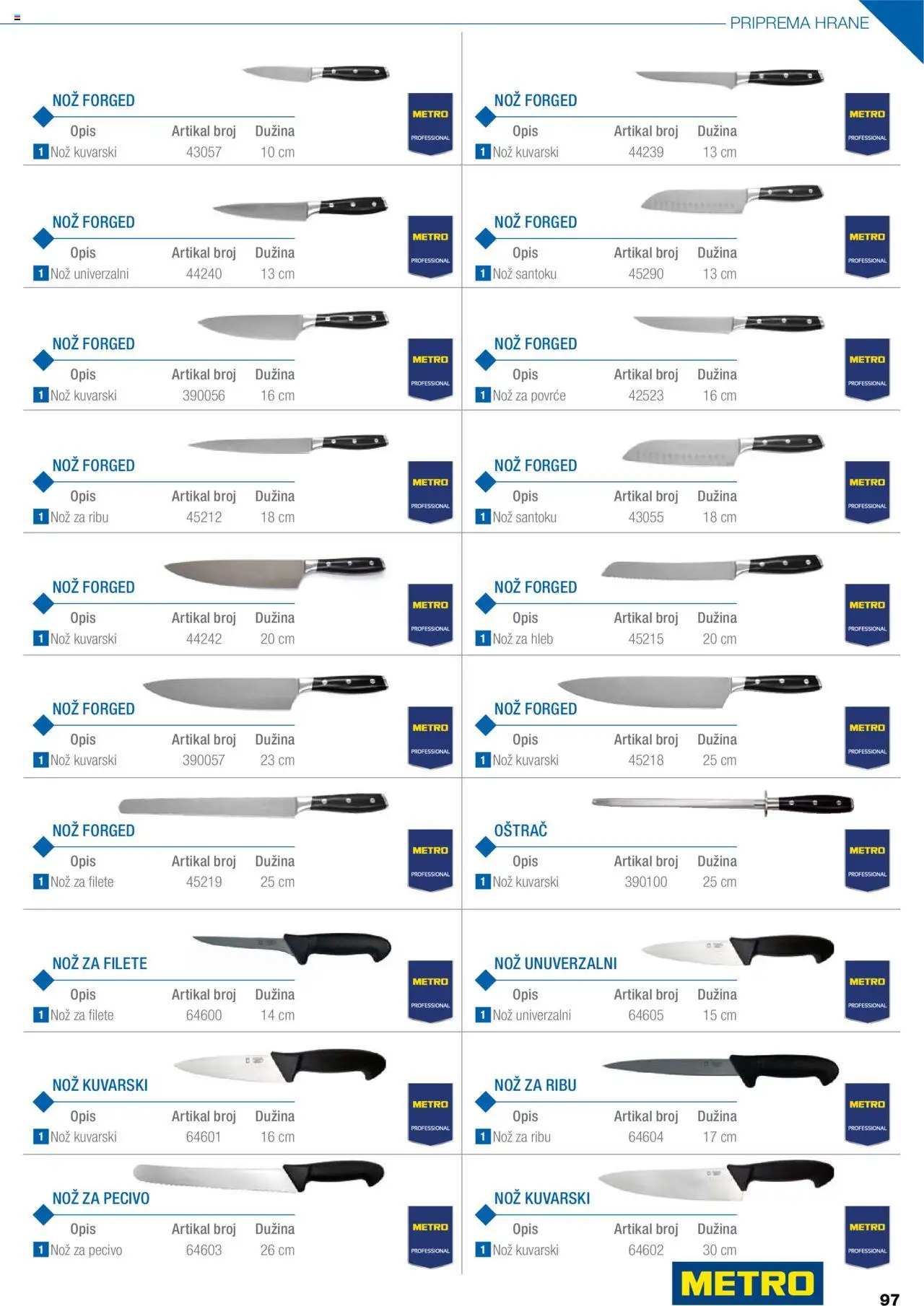 Metro katalog - važi od 05.05.2025 | Strana: 97 | Proizvode: Nož, Hleb, Pecivo