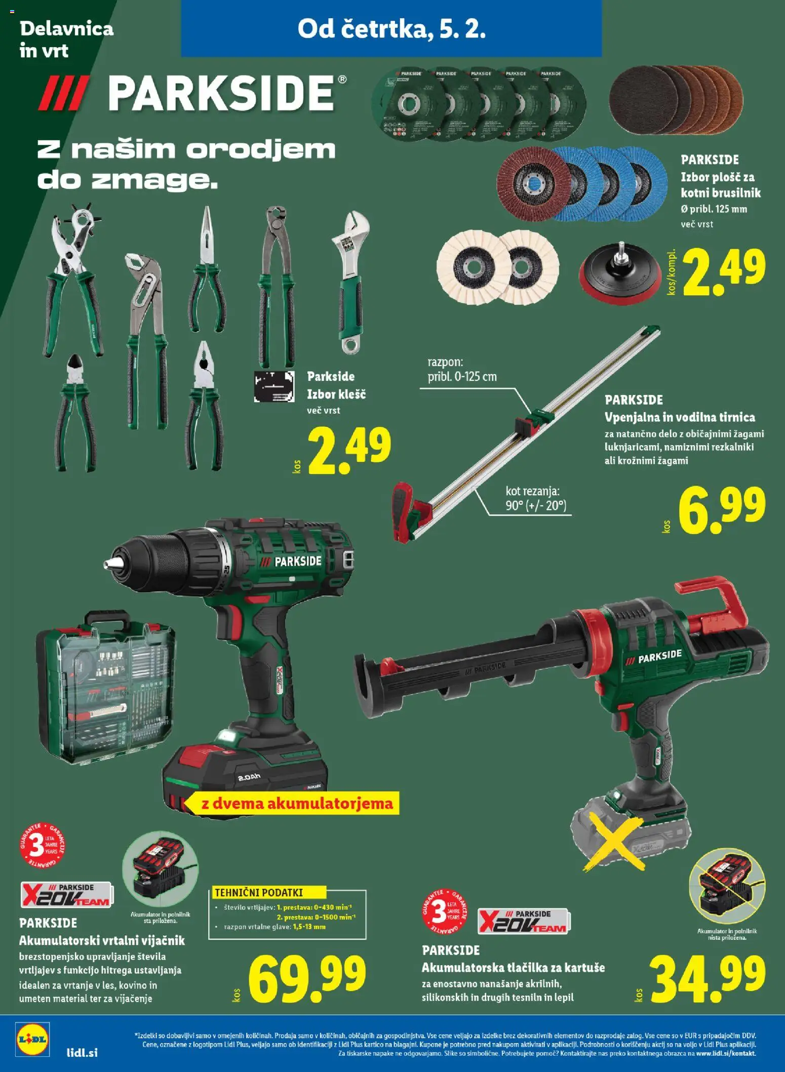 Novi Lidl katalog ponudbe – veljaven od 05.02.2026 | Stran: 22 | Izdelki: Akumulator, Polnilnik, Brusilnik