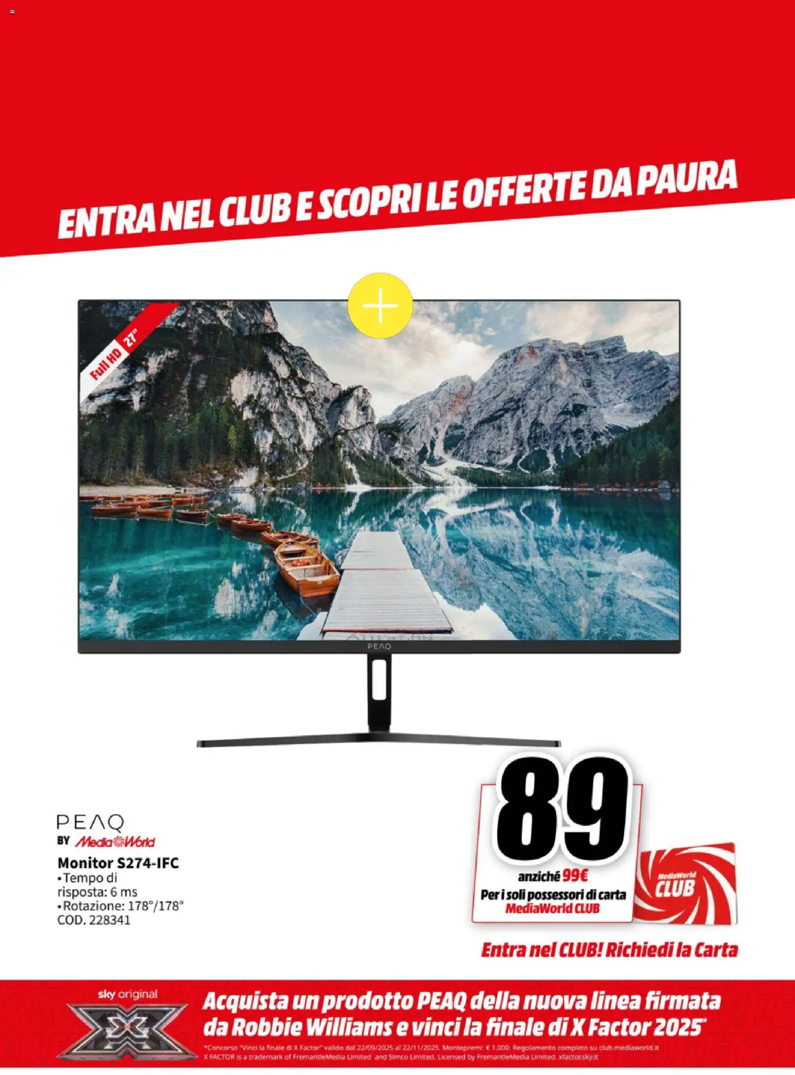 Volantino Media World del 27.10.2025 | Pagina: 31 | Prodotti: Monitor