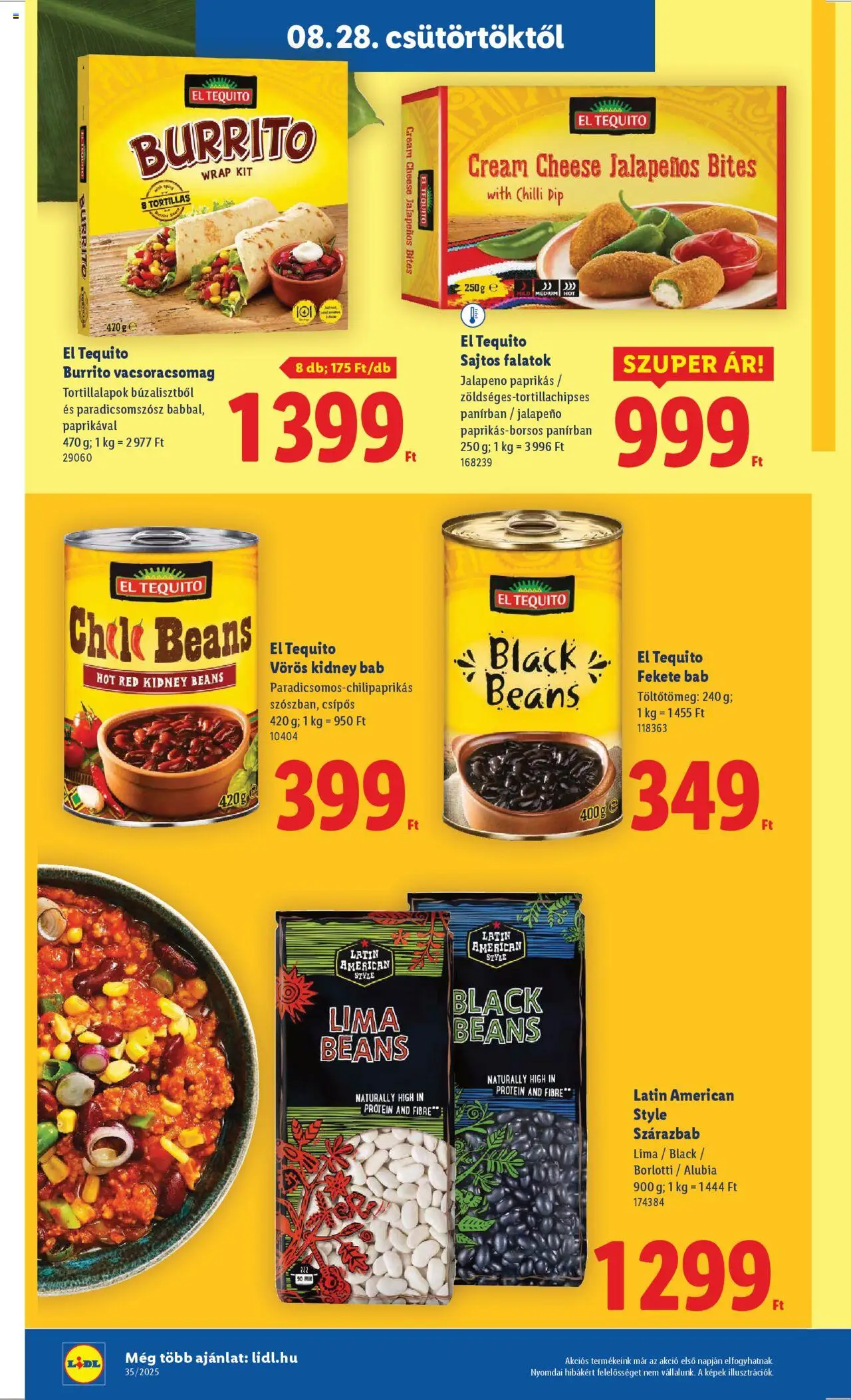 Lidl akciós ujság - amely érvényes a következő dátumtól: 28.08.2025 | Oldal: 28 | Termékek: Jalapenos, Protein, Jalapeno, Paradicsomszósz