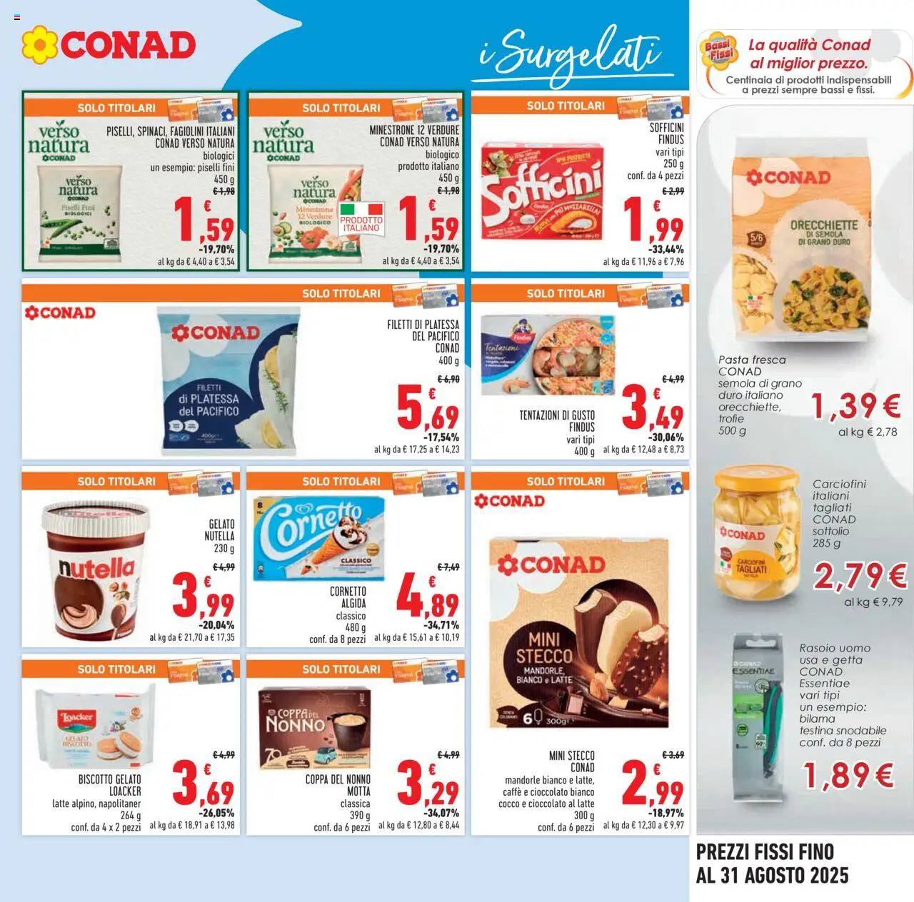 Volantino Conad del 05.06.2025 | Pagina: 17 | Prodotti: Cornetto, Gelato, Latte, Orecchiette