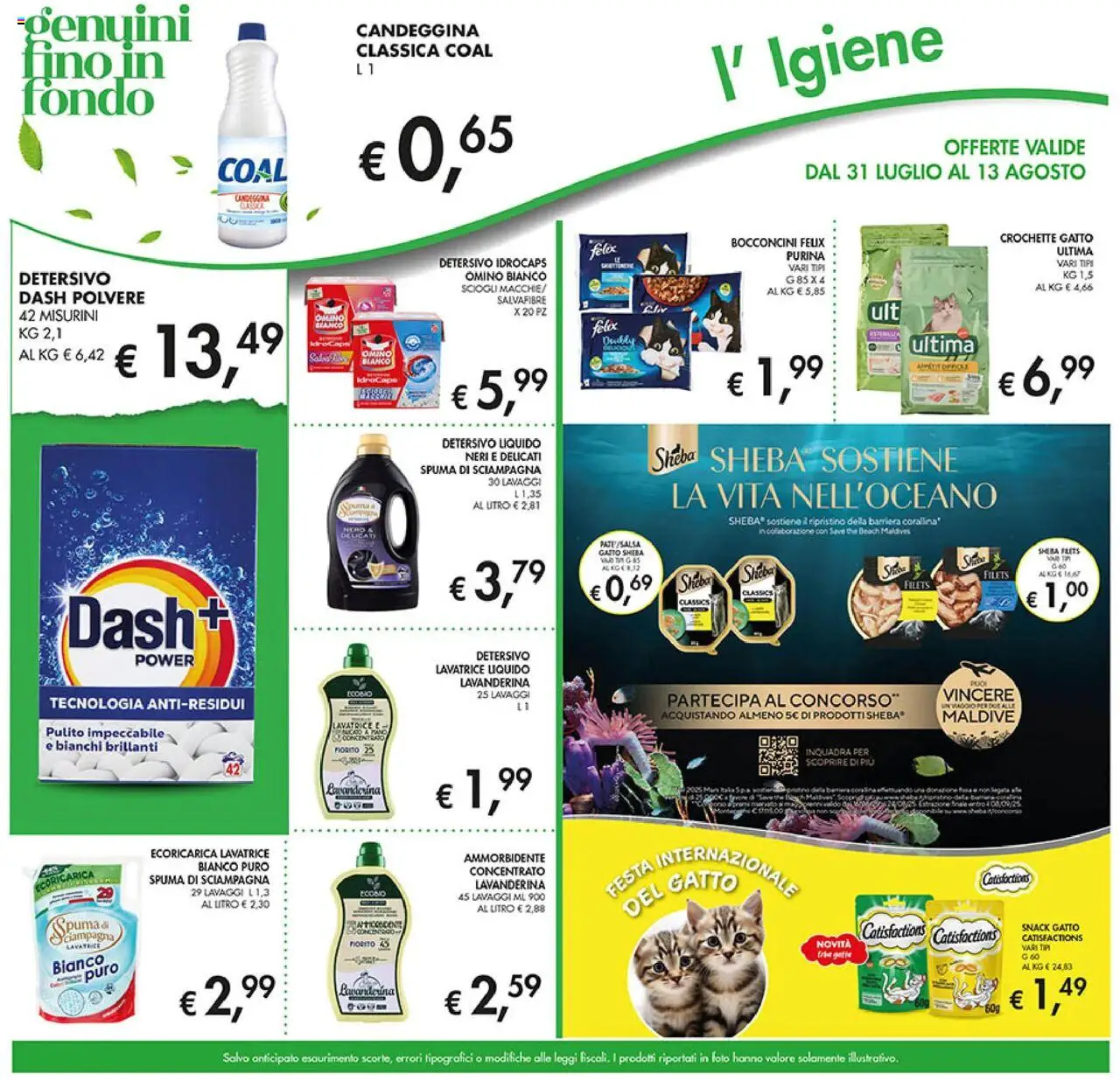 Volantino Coal del 31.07.2025 | Pagina: 25 | Prodotti: Ammorbidente, Candeggina, Lavatrice, The