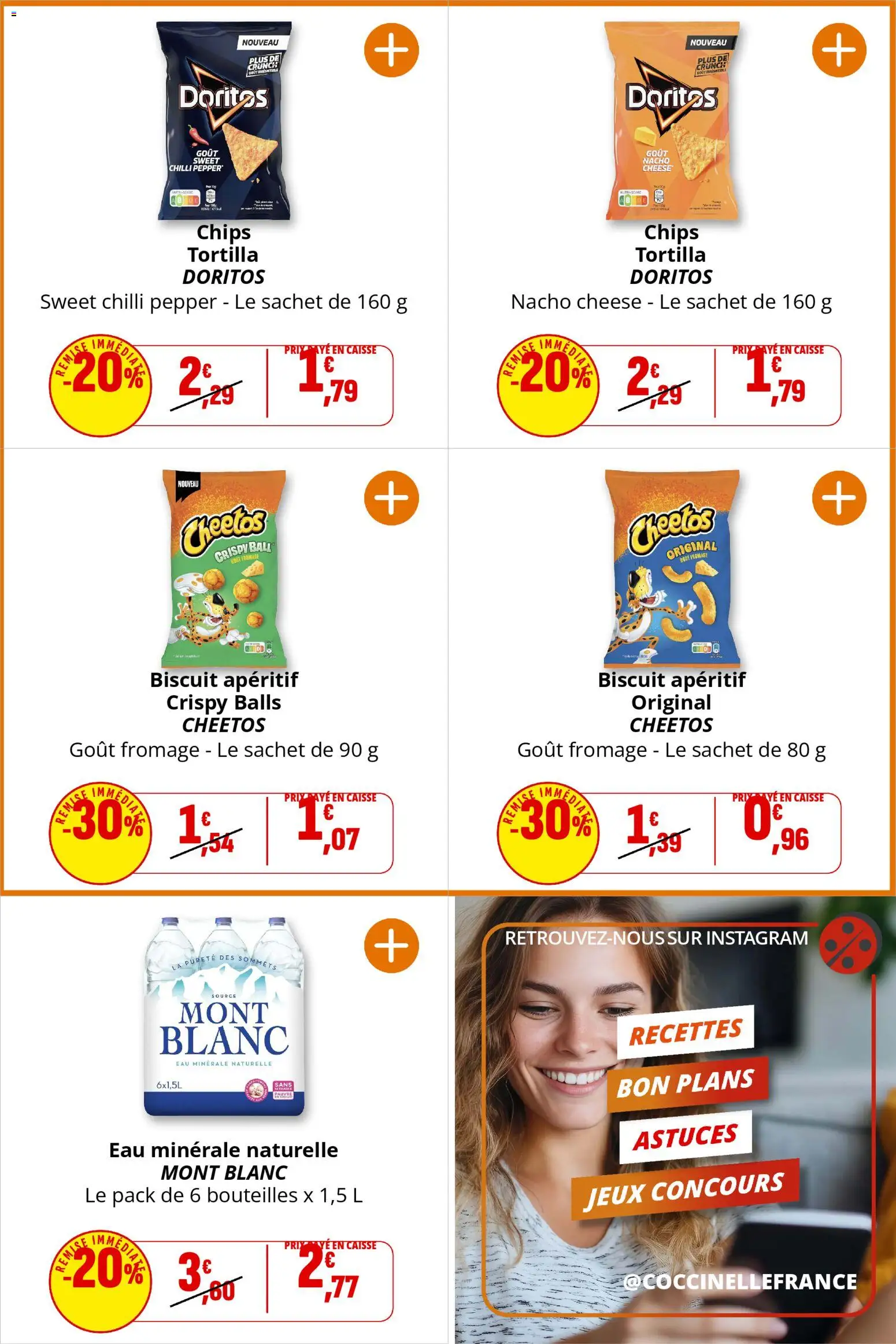 {H1} | Page: 22 | Produits: Eau minérale, Eau minérale naturelle, Fromage, Chips