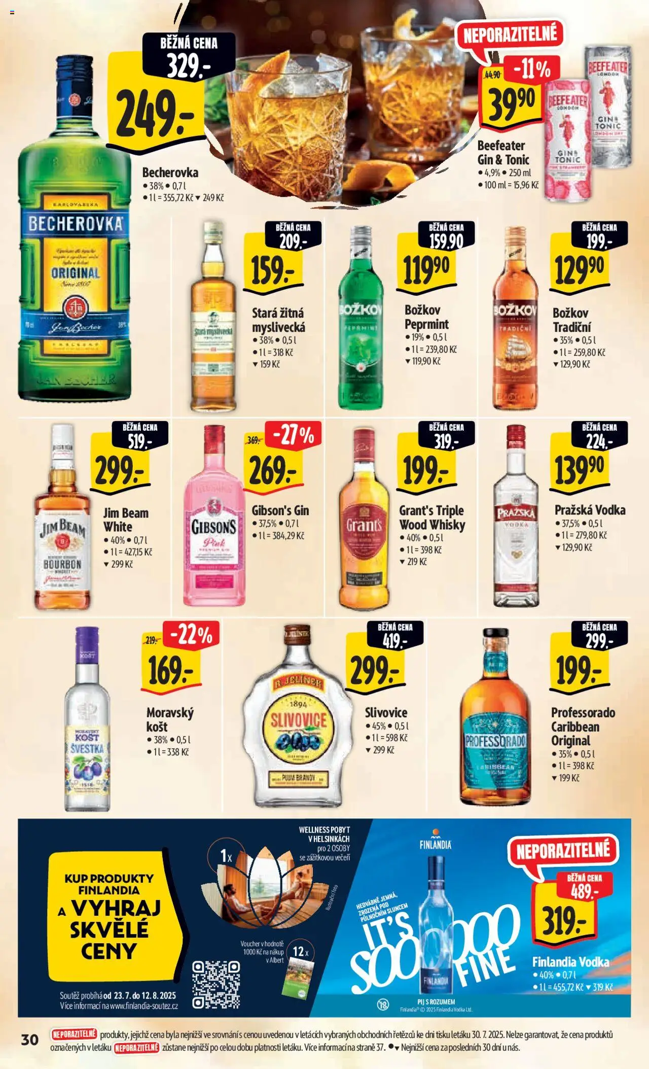 Albert leták - Hypermarket od 06.08.2025 | Strana: 38 | Produkty: Jim Beam, Vodka, Whisky, Tonic
