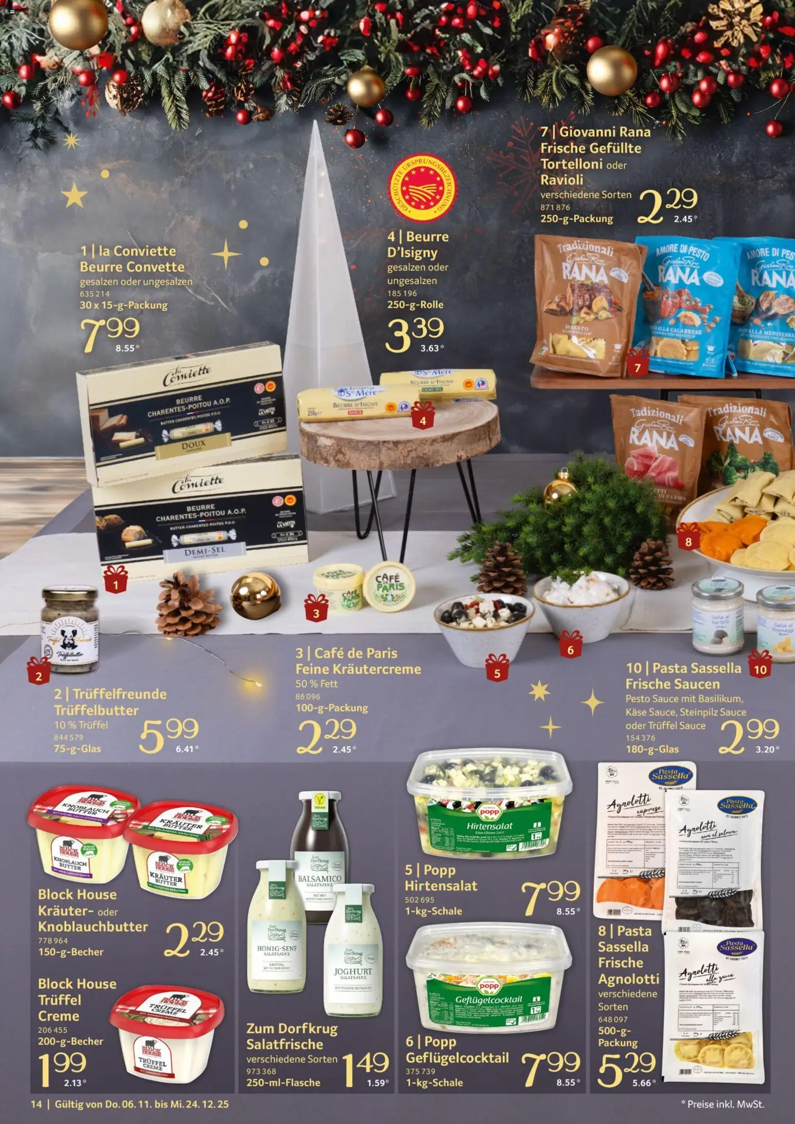 Selgros Genussmomente – gültig ab 06.11.2025 | Seite: 14 | Produkte: Butter, Käse, Balsamico, Knoblauch