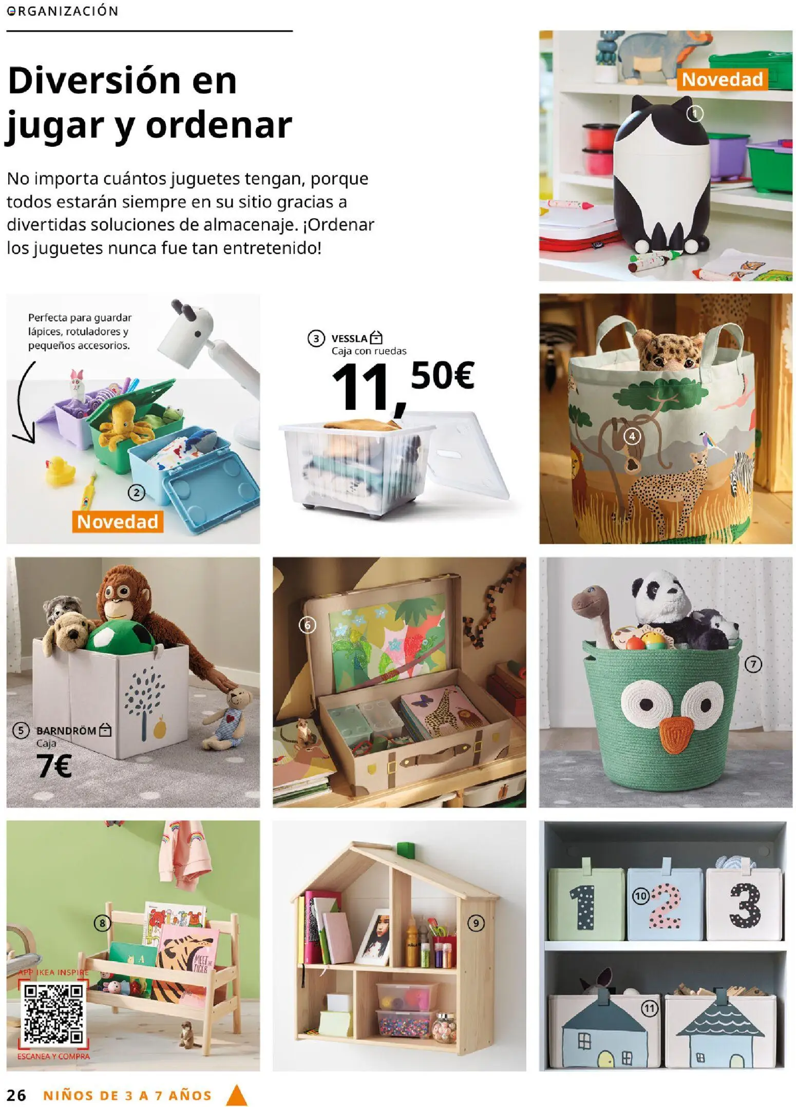 Catálogo IKEA  y los niños  │ válido desde el 06.03.2026 | Página: 26 | Productos: Juguetes, Caja