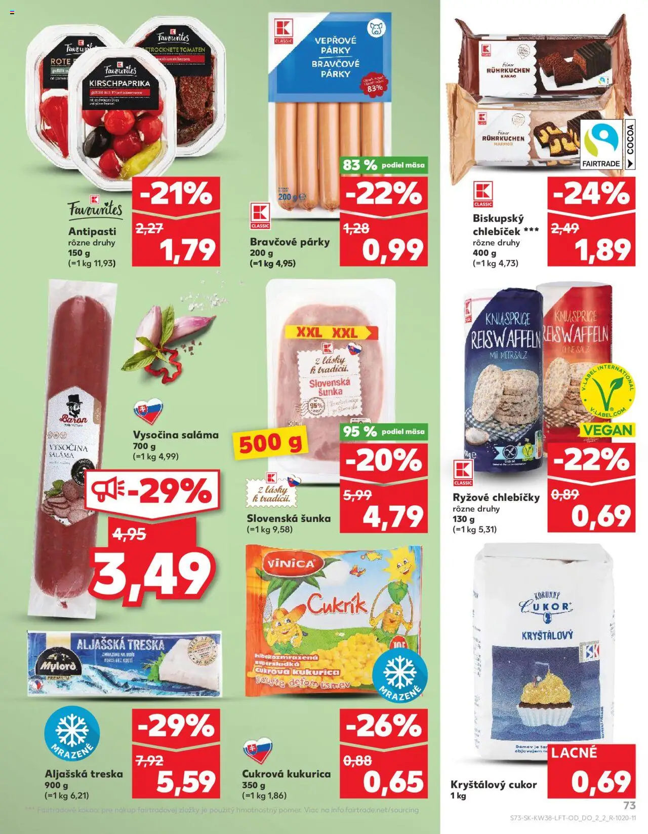 Kaufland SK akciós ujság - amely érvényes a következő dátumtól: 18.09.2025 | Oldal: 73