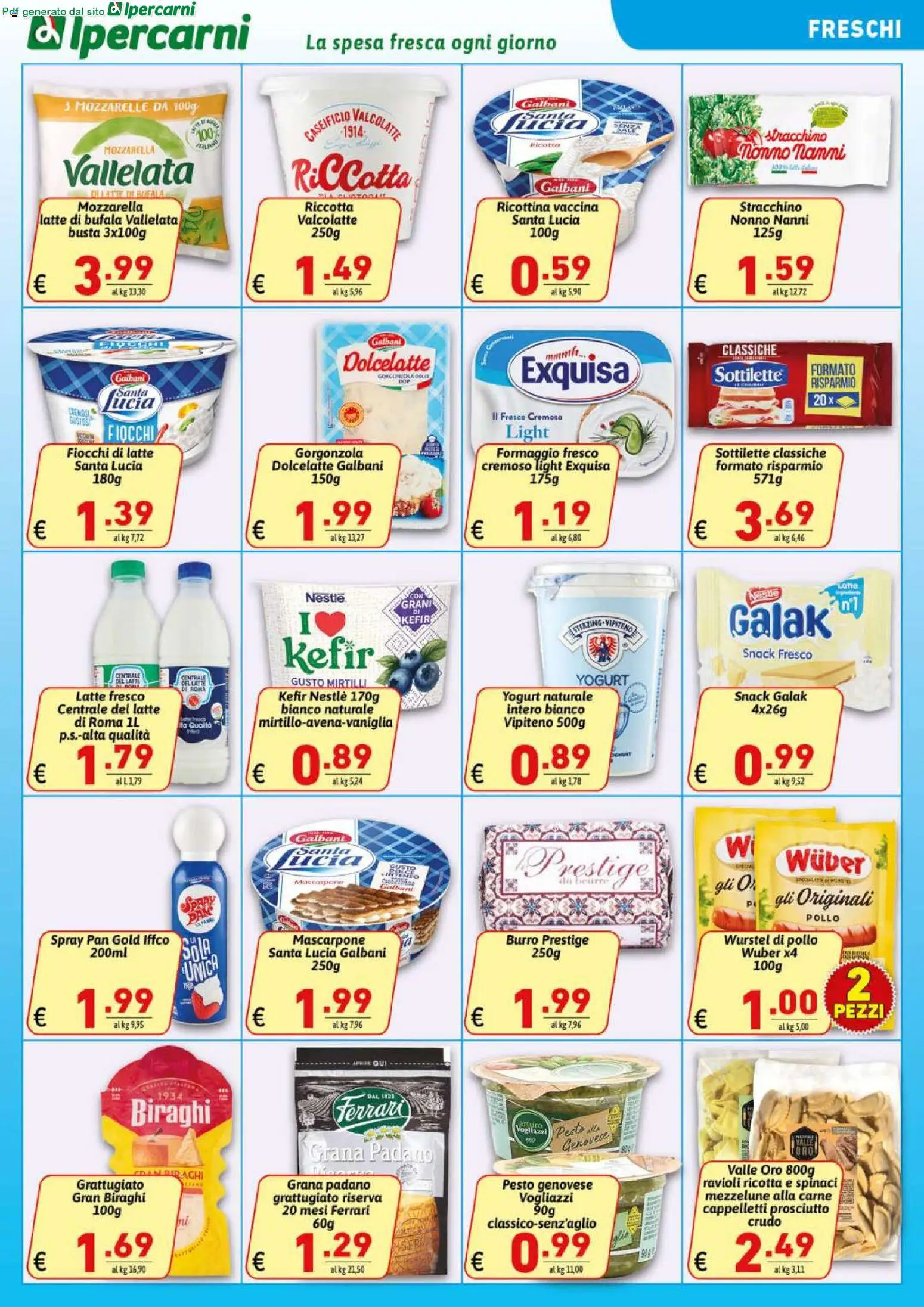 Volantino Ipercarni del 17.04.2026 | Pagina: 9 | Prodotti: Pollo, Mirtilli, Ricotta, Gorgonzola