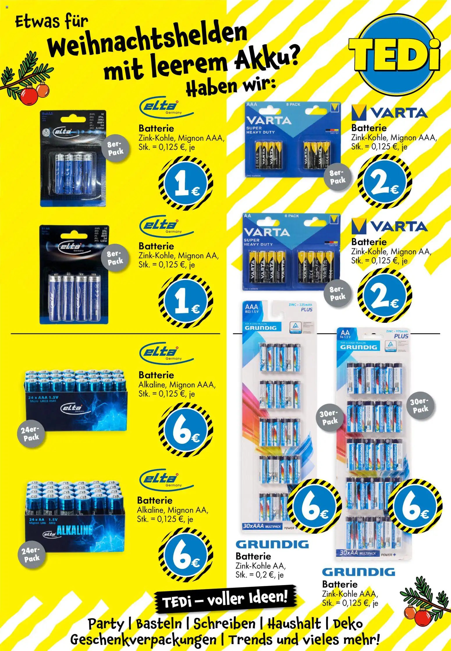 TEDi Flugblatt gültig ab 07.11.2025 | Seite: 23 | Produkte: Batterie