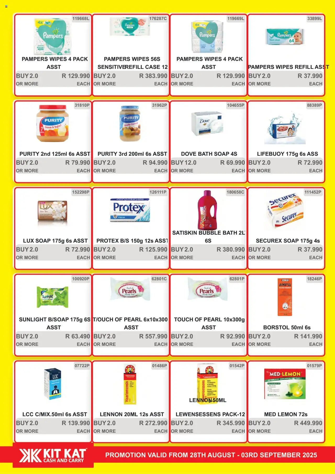 KIT KAT Cash & Carry - Weekly Traders Special │ valid from 28.08.2025 | Page: 25 | Products: Custard, Case, Yoghurt, Soap