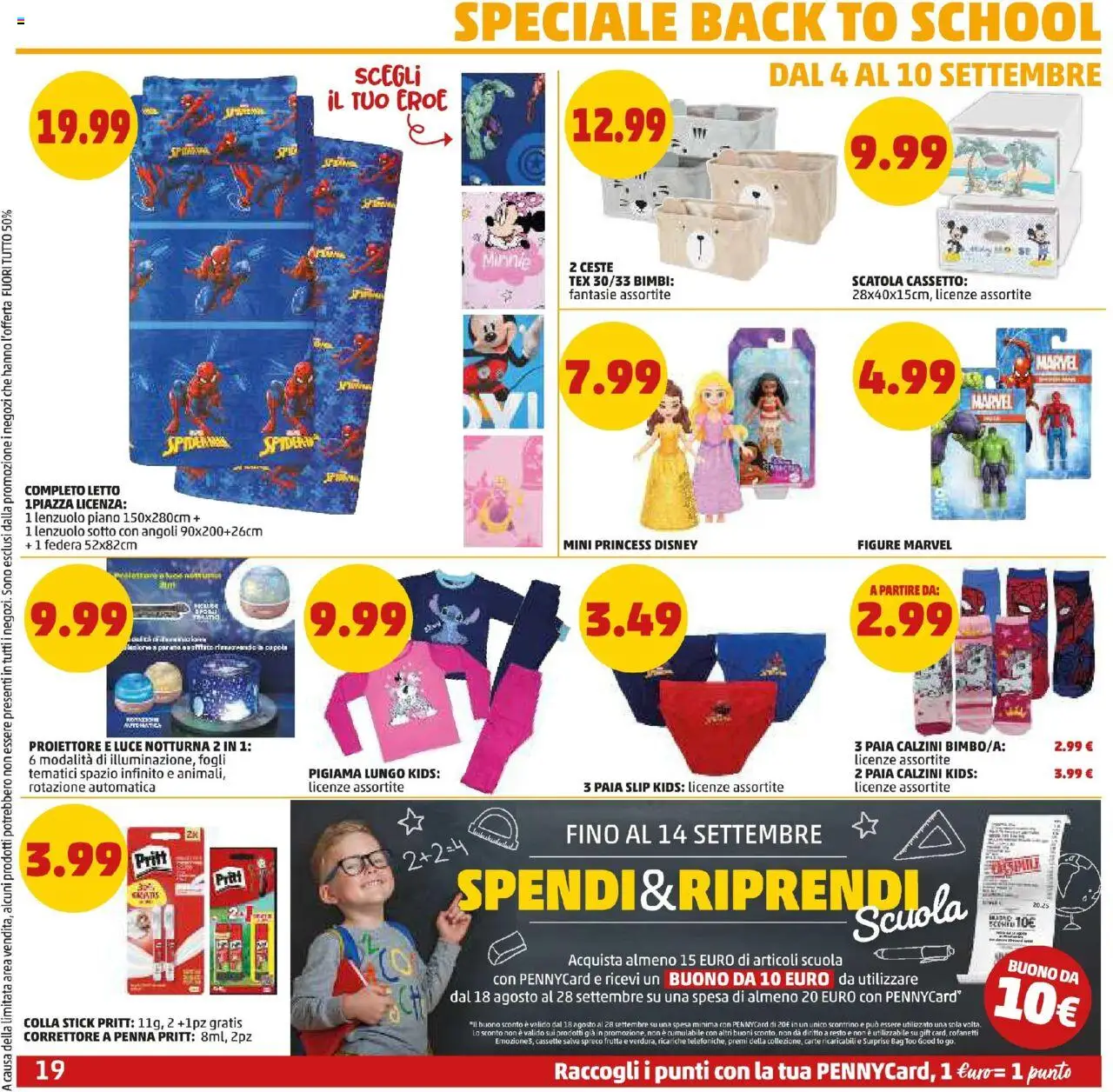 Volantino PENNY del 27.08.2025 | Pagina: 19 | Prodotti: Pigiama, Frutta, Scatola, Correttore