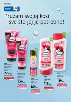 Balea PROFESSIONAL GLOSSY COLOR šampon za farbanu kosu, Šampon za farbanu kosu, 250ml - pregled DM Drogerie kataloga - važi od 01.02.2026 | Strana: 18 | Proizvode: Sto, Šampon, Balzam, Ulje