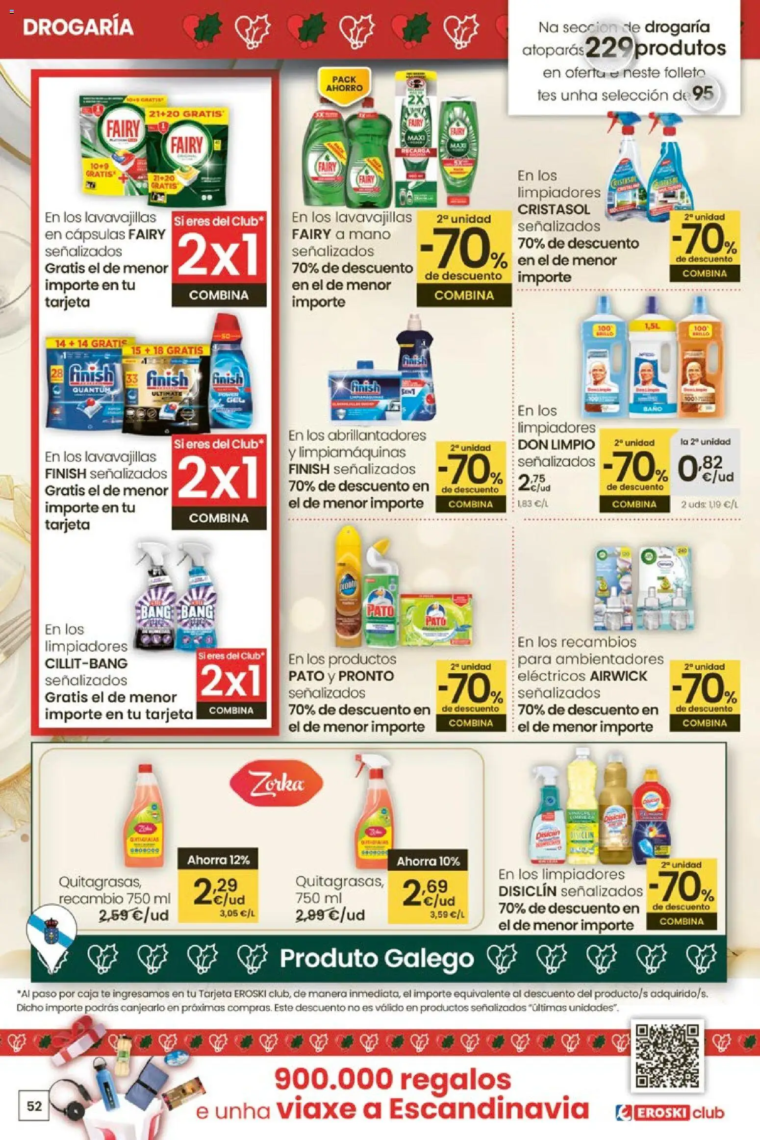 Eroski - Center │ válido desde el 27.11.2025 | Página: 52 | Productos: Té, Lavavajillas, Caja, Baño