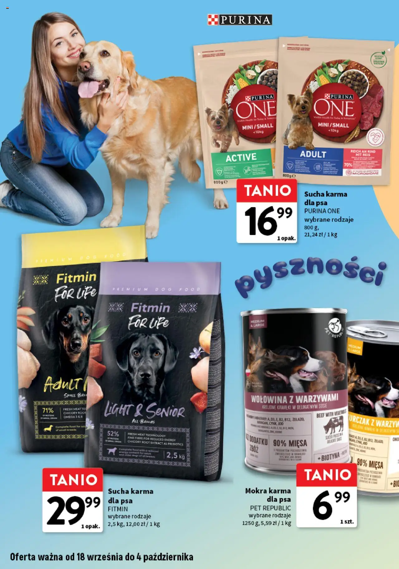 Intermarche Gazetka - Z miłości do pupila od 18.09.2025 | Strona: 2 | Produkty: Karma dla psa, Sucha karma dla psa, Wołowina