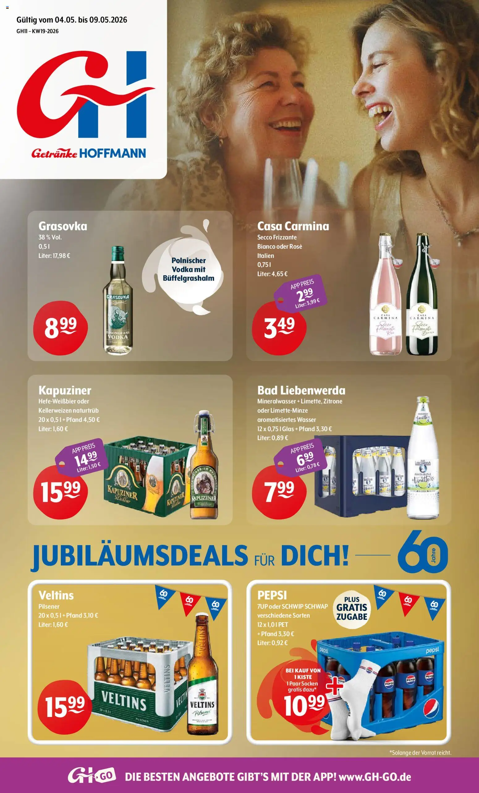 Getränke Hoffmann Prospekt 	 – gültig ab 04.05.2026 | Seite: 1 | Produkte: Bad, Zitrone, Pepsi, Veltins