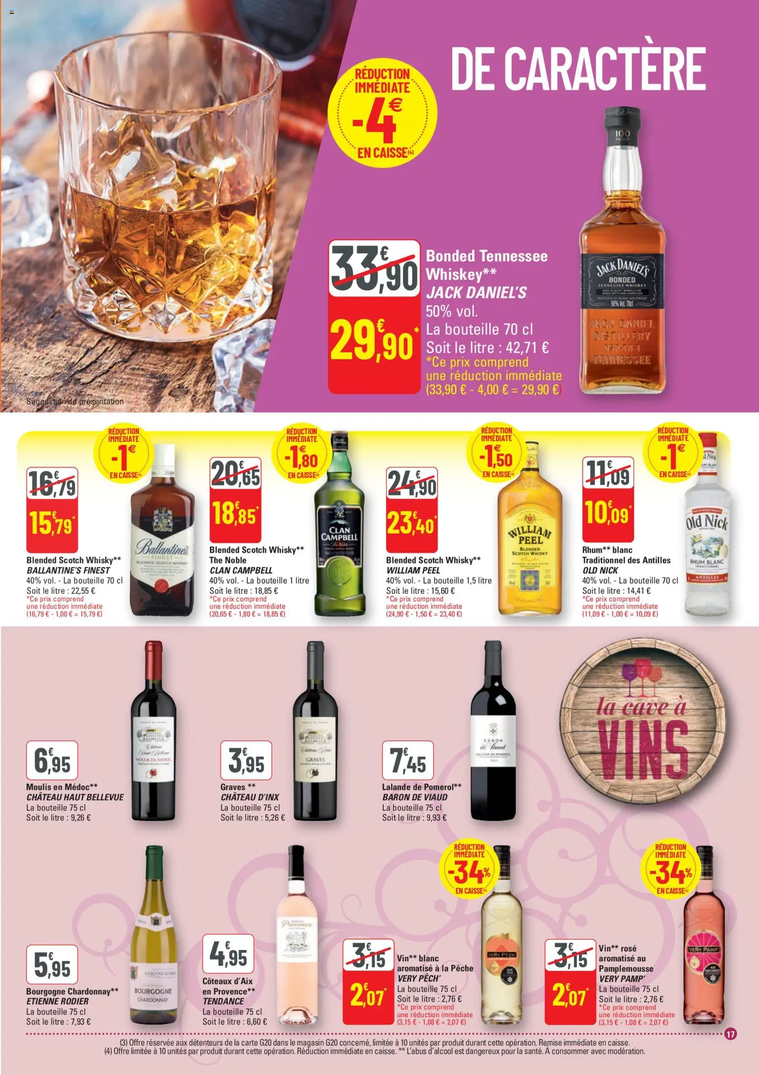 {H1} | Page: 17 | Produits: Whisky, Pamplemousse, Rhum, Vin