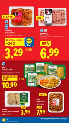 Lidl-mainoslehti voimassa 16.10.2025 alkaen | Sivu: 26 | Tuotteet: Jauheliha, Sitruunapippuri, Hunaja