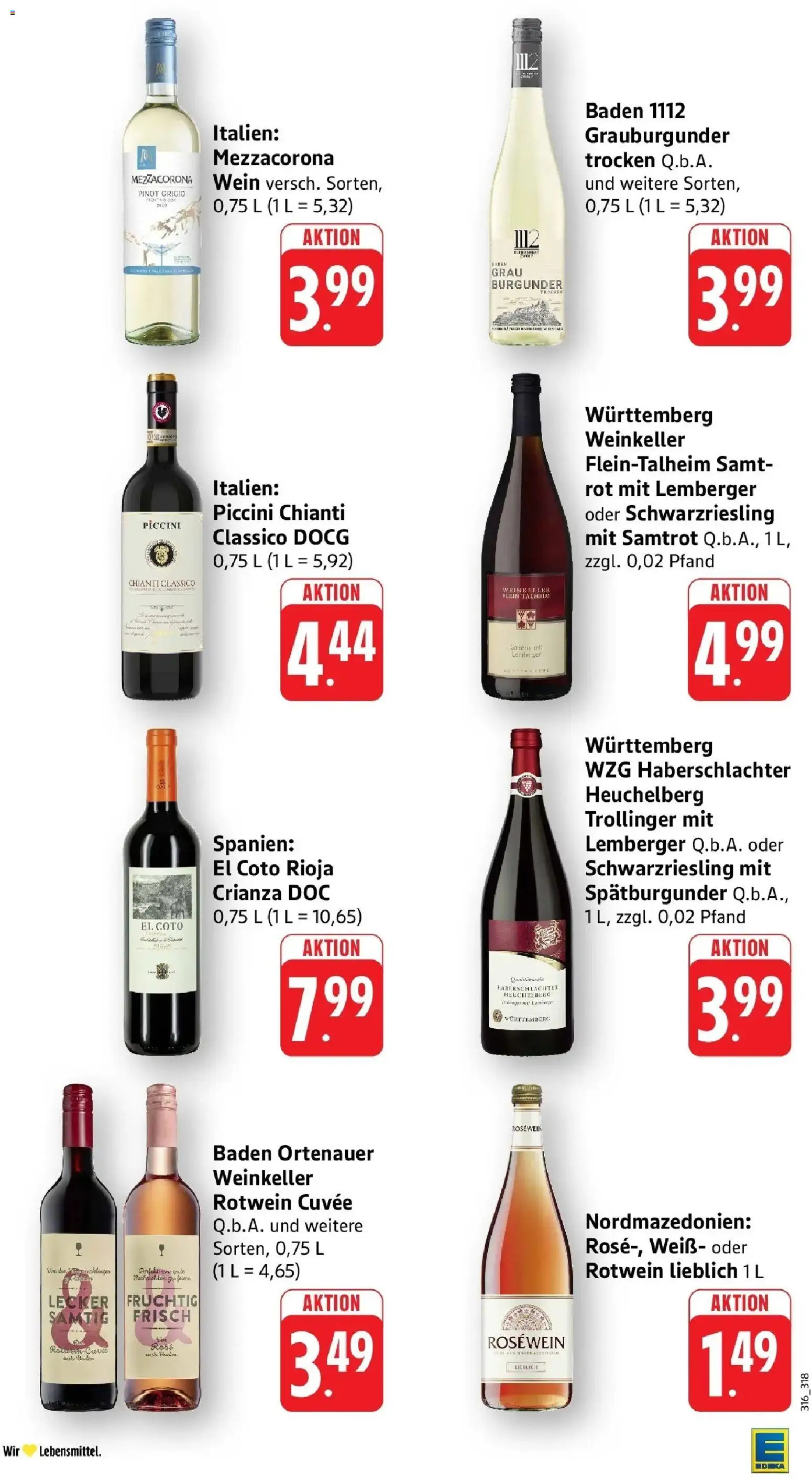 Angebote – gültig ab 27.04.2026 | Seite: 37 | Produkte: Rotwein, Rosewein, Wein