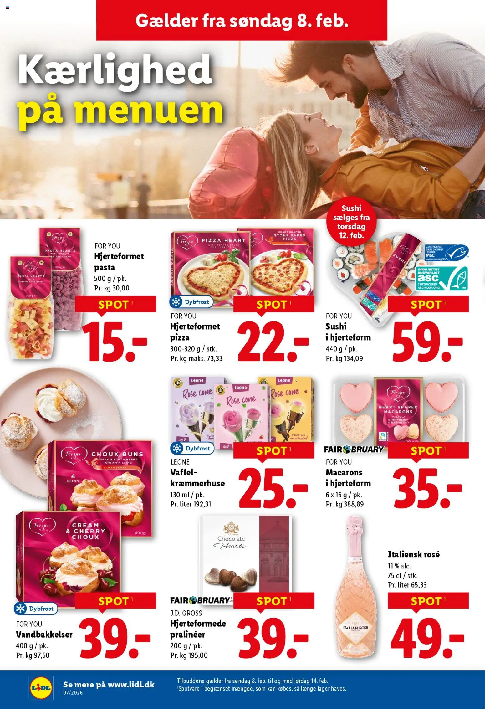 Lidl tilbudsavis – gyldig fra 08.02.2026 | Side: 24 | Produkter: Pizza, Cherry, Sushi, Søm