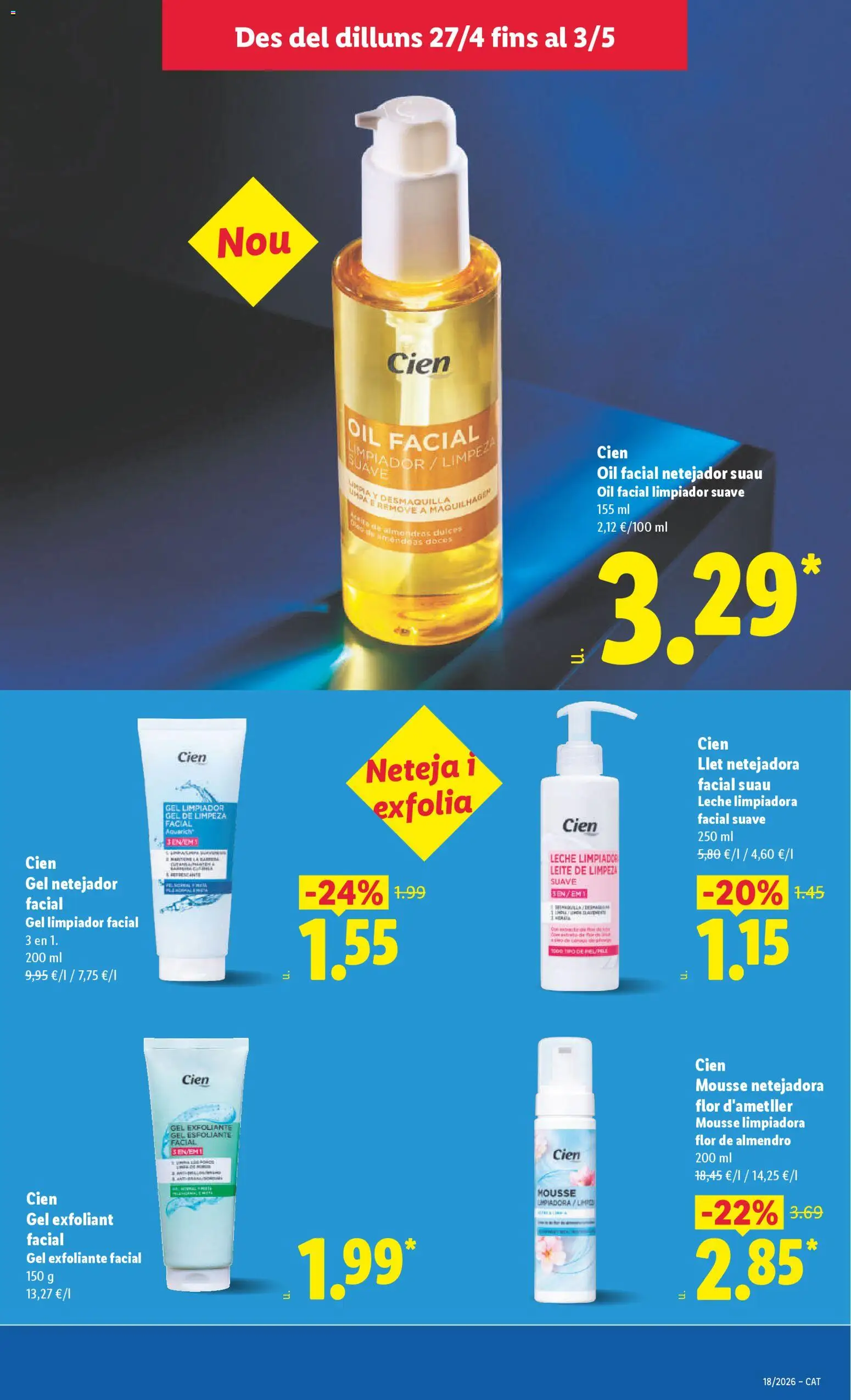 Lidl folleto │ válido desde el 27.04.2026 | Página: 27 | Productos: Mousse, Leche, Gel exfoliante, Γαύρος