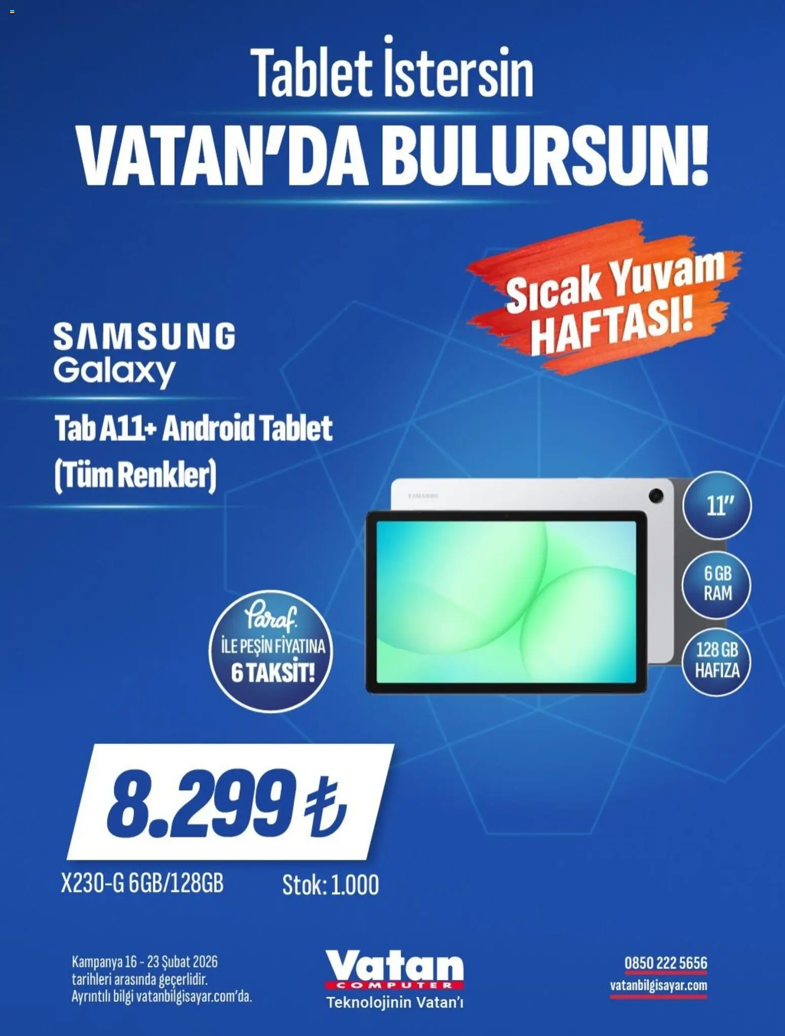 Vatan Bilgisayar İndirim - 16.02.2026 tarihinden itibaren geçerlidir | Sayfa: 12 | Ürünler: Tablet