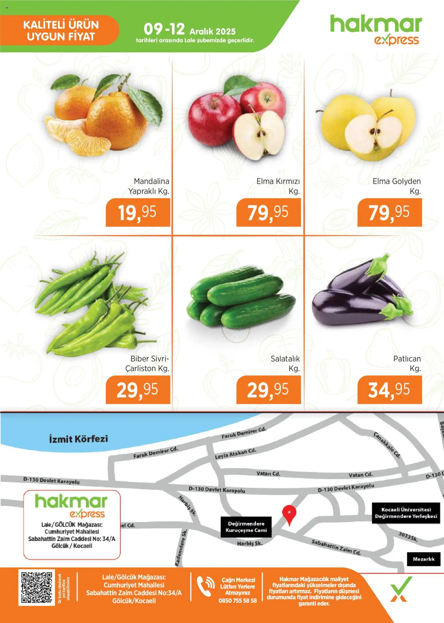 Hakmar Express - Açılış İndirimleri - 09.12.2025 tarihinden itibaren geçerlidir | Sayfa: 4 | Ürünler: Elma, Mandalina, Biber, Patlıcan