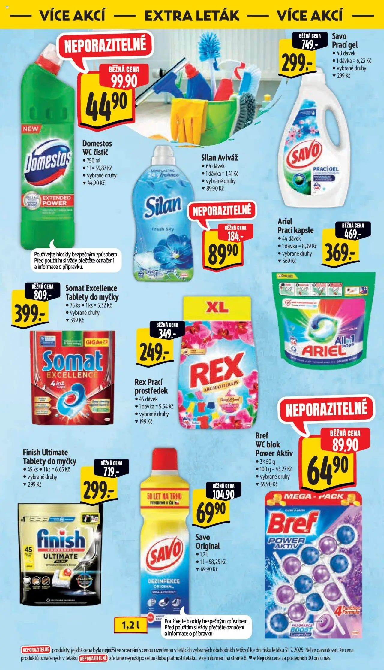 Albert leták - Supermarket - Česká Lípa od 06.08.2025 | Strana: 39 | Produkty: Wc blok, Silan, Domestos, Somat