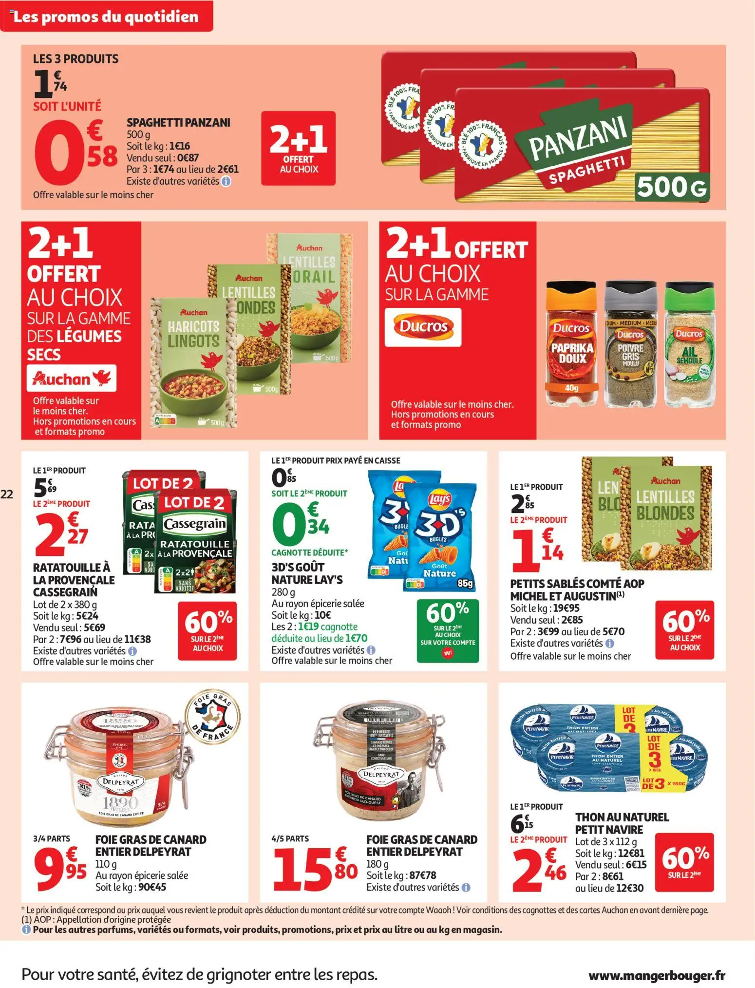 {H1} | Page: 22 | Produits: Foie Gras de Canard, Paprika, Spaghetti, Poivre