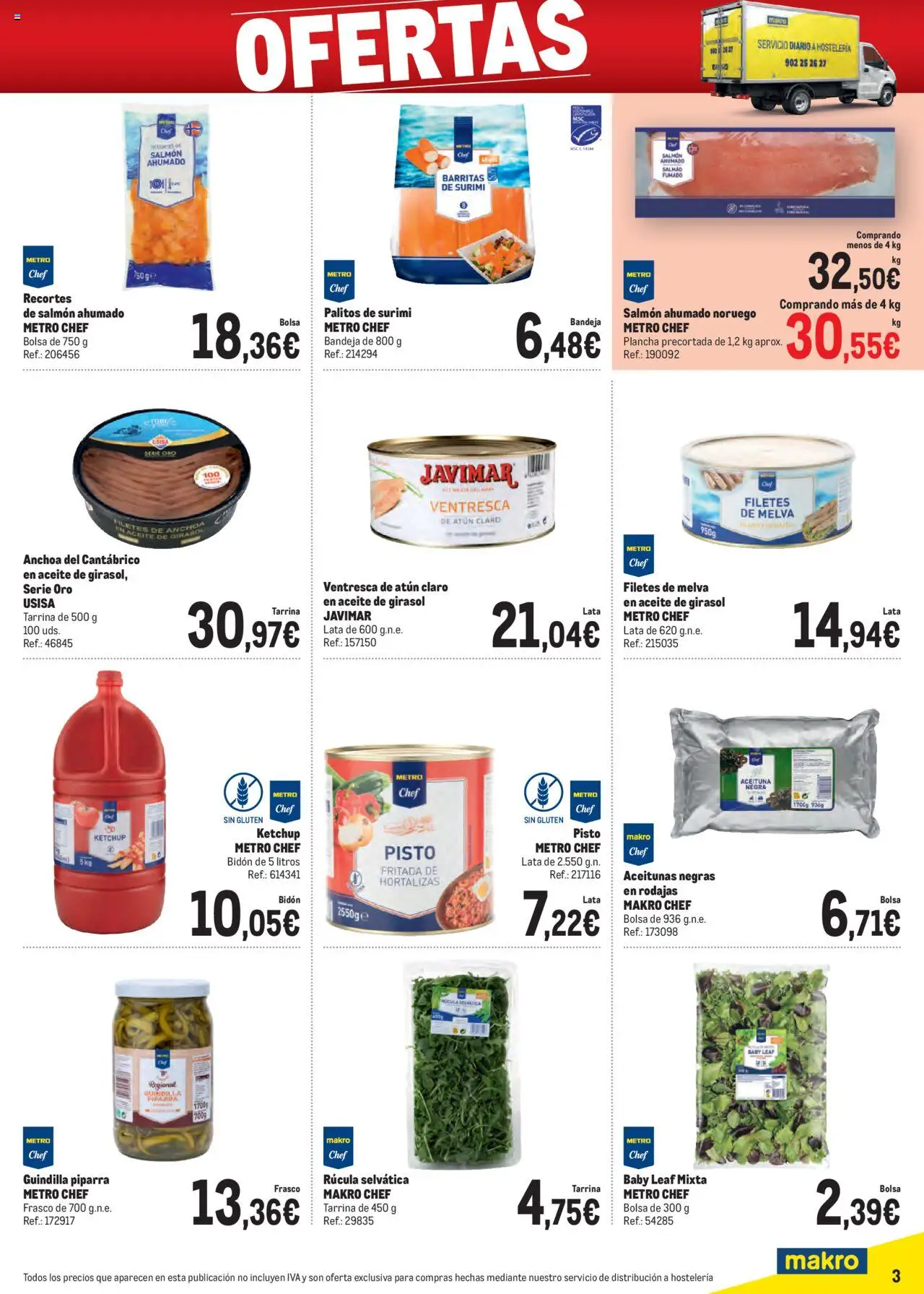 Makro - Ofertas Cataluña │ válido desde el 06.10.2025 | Página: 3 | Productos: Bolsa, Plancha, Anchoa, Bandeja