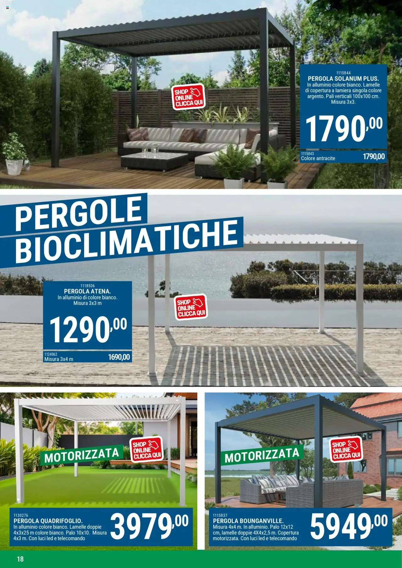 Volantino CFadda del 07.04.2025 | Pagina: 18 | Prodotti: Telecomando, Pergola, Alluminio