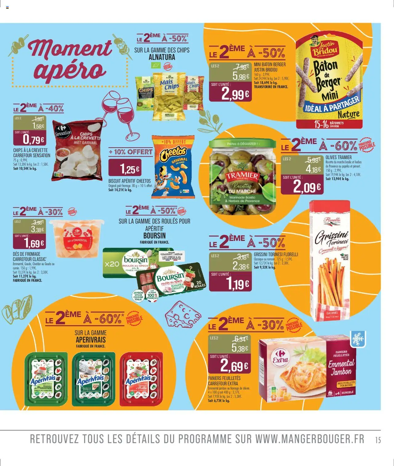  | Page: 15 | Produits: Olives, Mais, Beurre, Chips