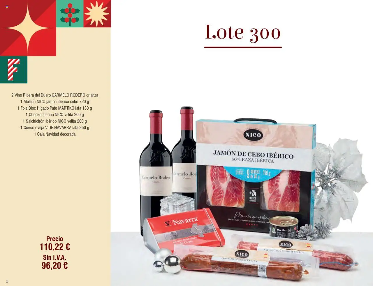 Froiz Catálogo Lotes y Cestas │ válido desde el 16.10.2025 | Página: 4 | Productos: Queso, Jamón ibérico, Jamón, Caja
