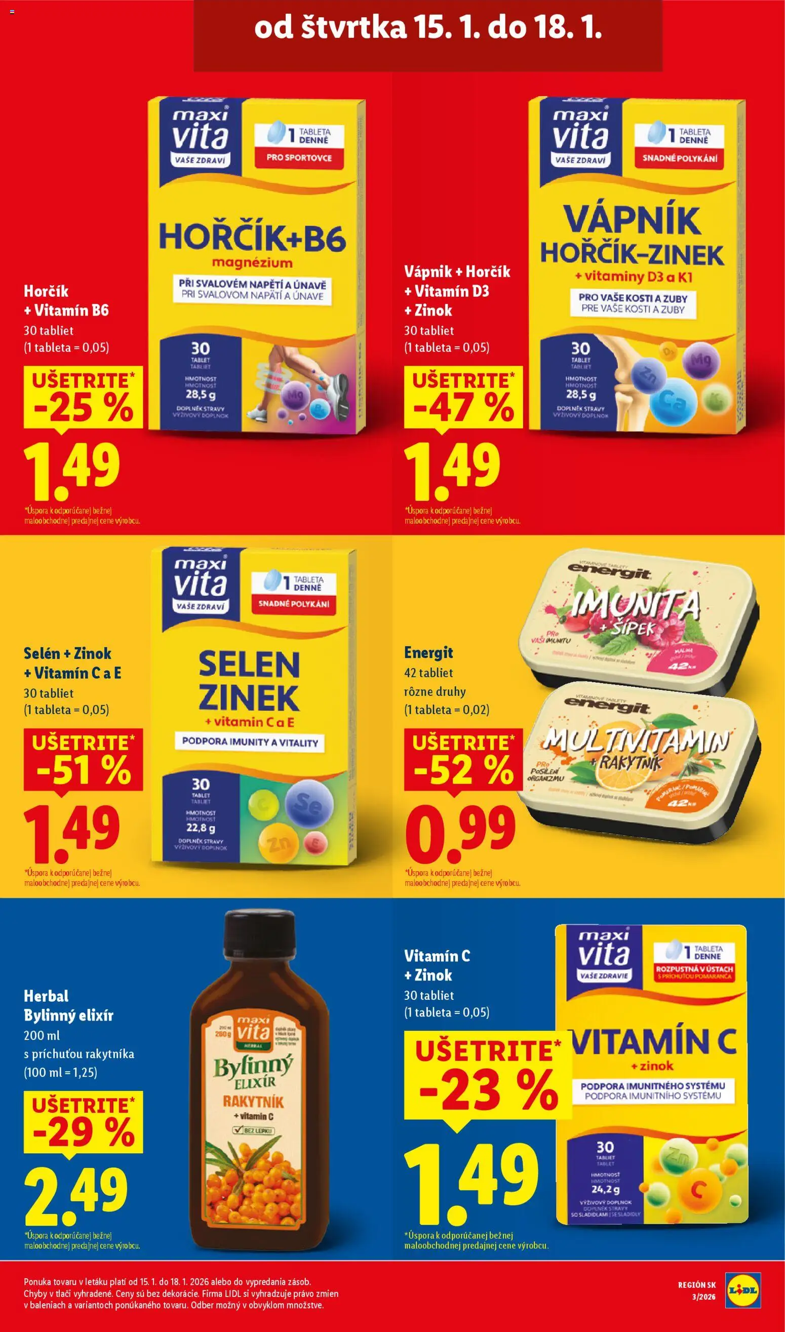 Nové Lidl akcie – leták je platný od 15.01.2026 | Strana: 21 | Produkty: Tablet, Malibu