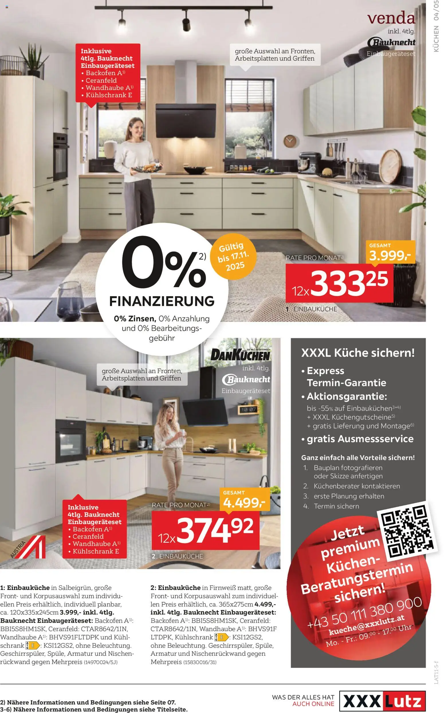 XXXLutz Küchen  gültig ab 11.11.2025 | Seite: 5 | Produkte: Uhr, Kühlschrank, Schrank