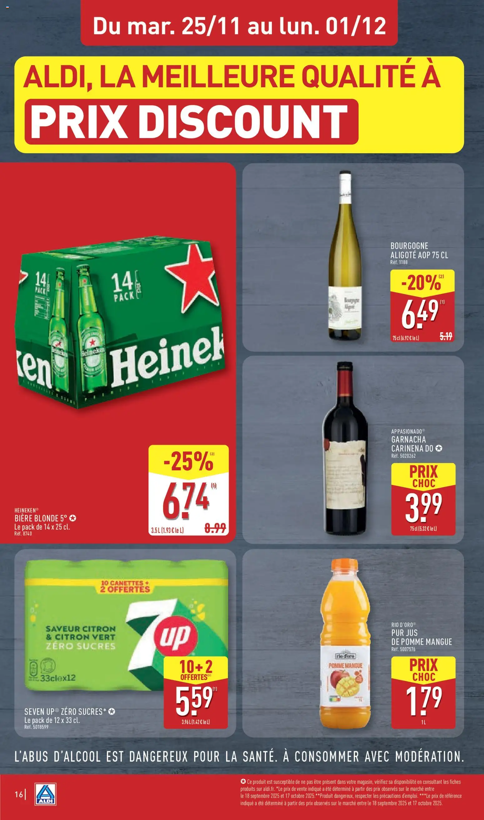 {H1} | Page: 18 | Produits: Citron, Citron vert, Bière blonde, Bière