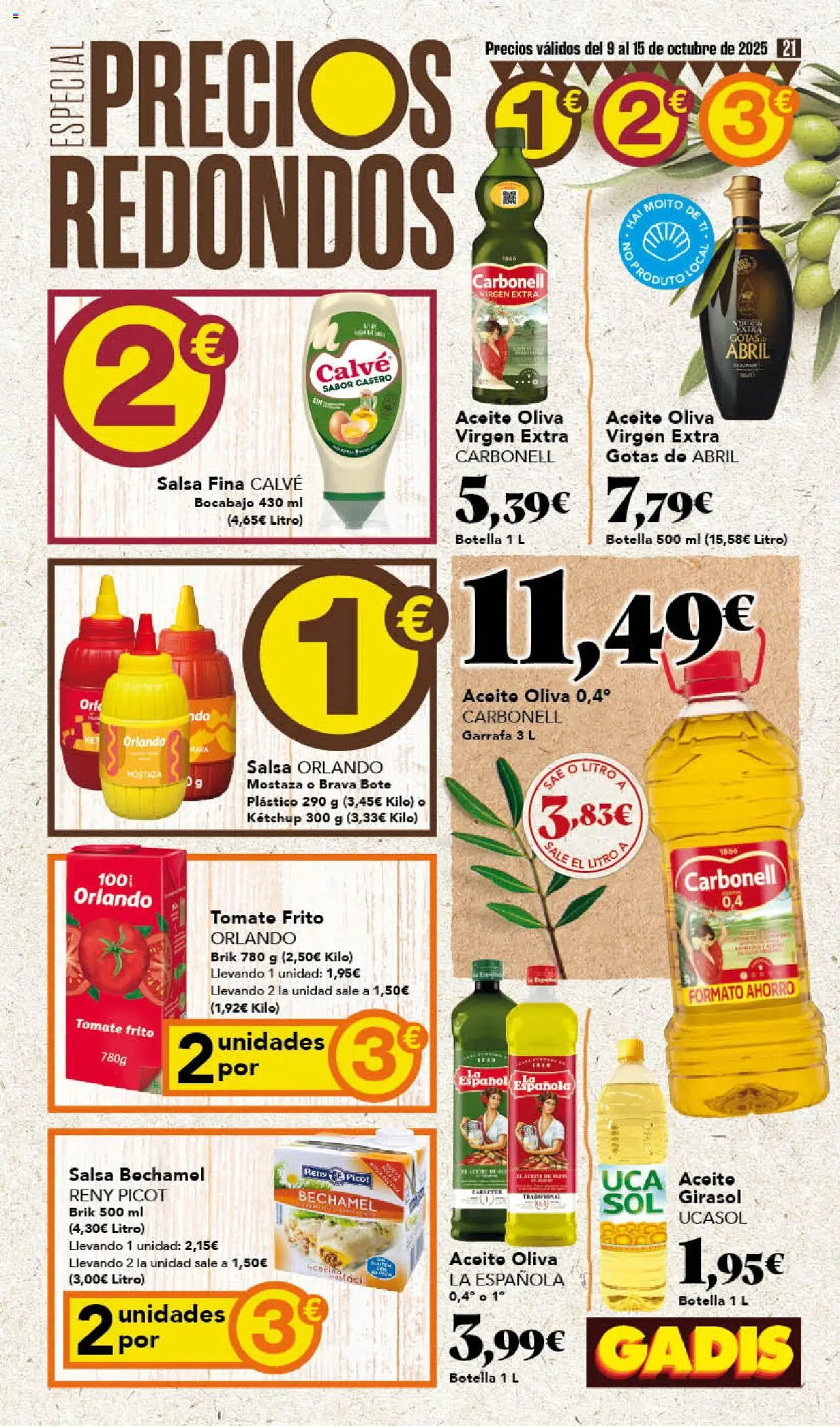 Gadis folleto │ válido desde el 09.10.2025 | Página: 21 | Productos: Aceite, Té, Cocina