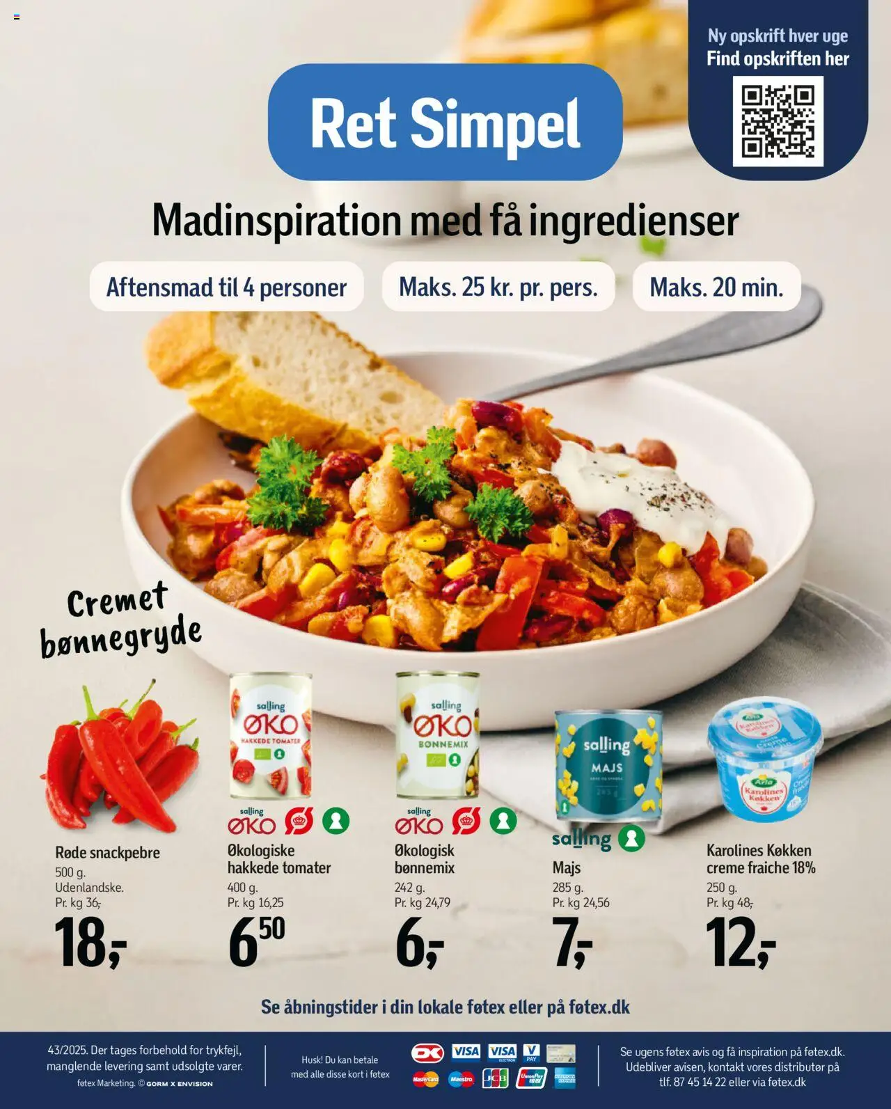 Føtex tilbudsavis – gyldig fra 17.10.2025 | Side: 12 | Produkter: Creme, Tomater, Creme fraiche, Hakkede tomater