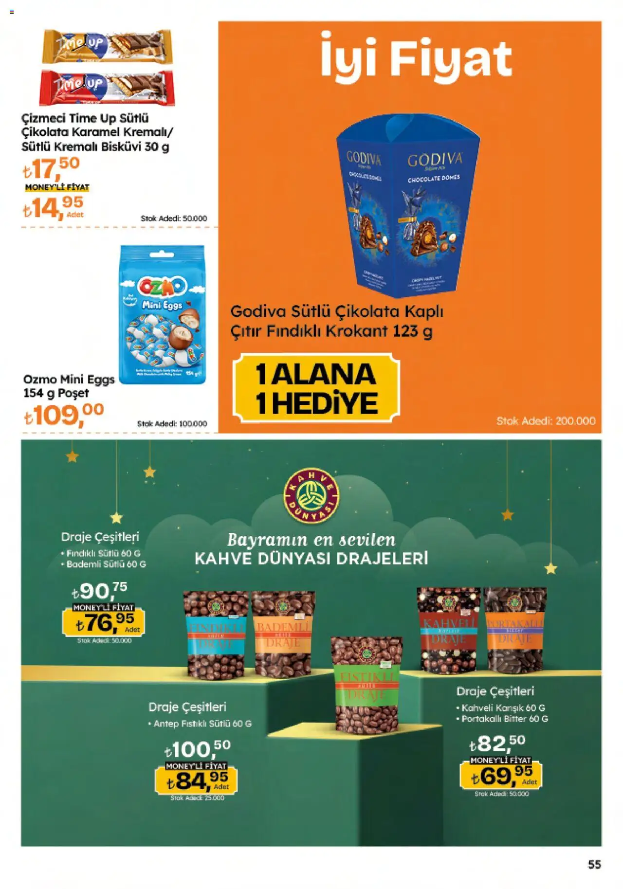 Migros Katalog - Migroskop - 22.05.2025 tarihinden itibaren geçerlidir | Sayfa: 55 | Ürünler: Kahve, Çikolata, Bisküvi