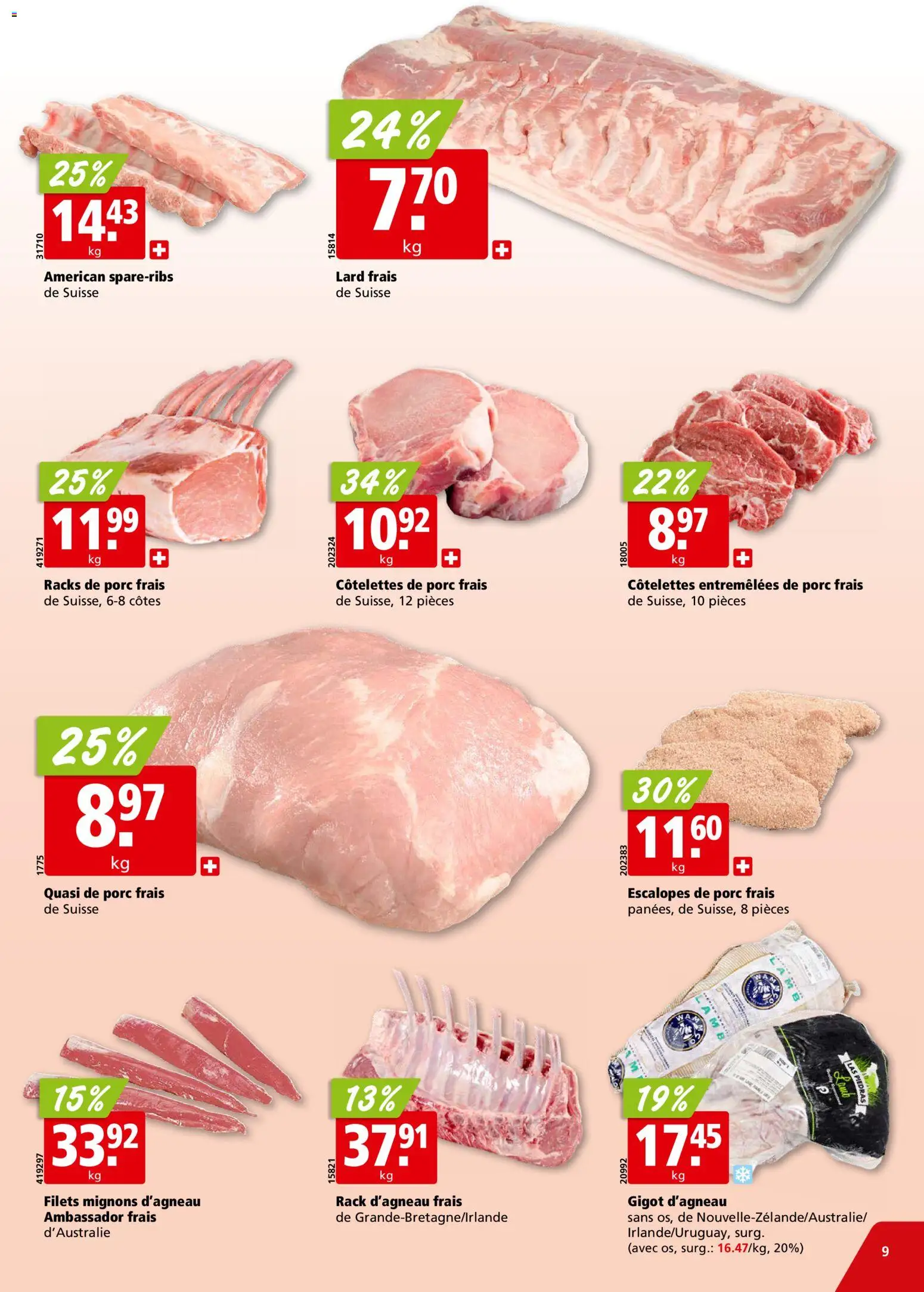 Aligro Aktionen Chavannes, Matran, Genève, Sion – gültig ab 02.03.2026 | Seite: 9