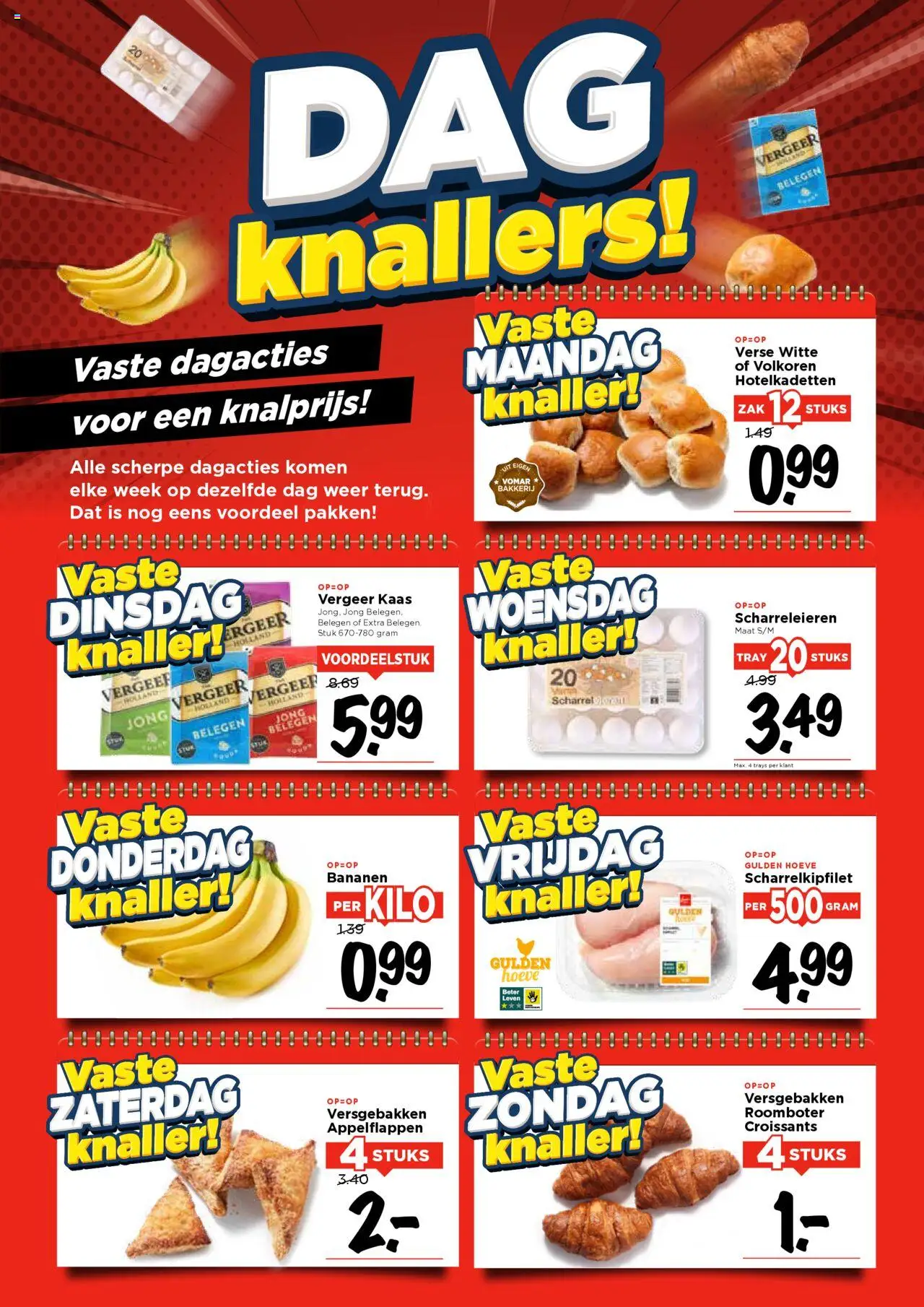  | Pagina: 1 | Producten: Kaas, Bananen, Roomboter, Bakkerij