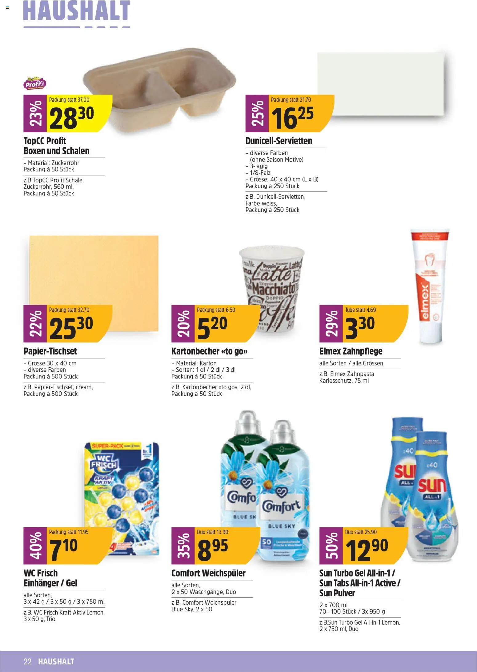 TopCC Aktionen – gültig ab 26.01.2026 | Seite: 22 | Produkte: Pulver, Zahnpasta, Weichspüler